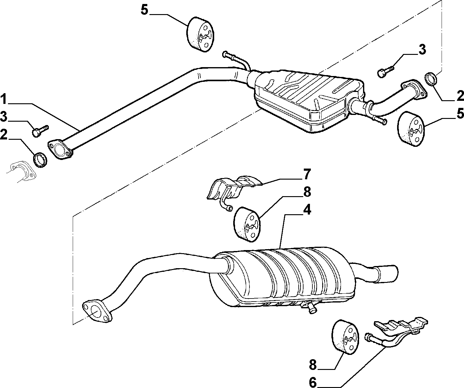 FIAT 60655991 - Cuzinet, stabilizator parts5.com