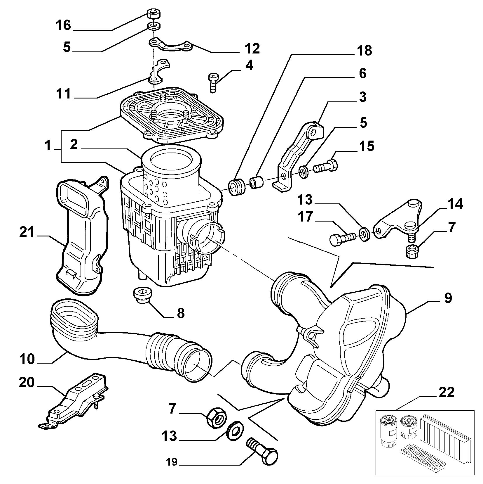 FIAT 71754085 - Filtru aer parts5.com