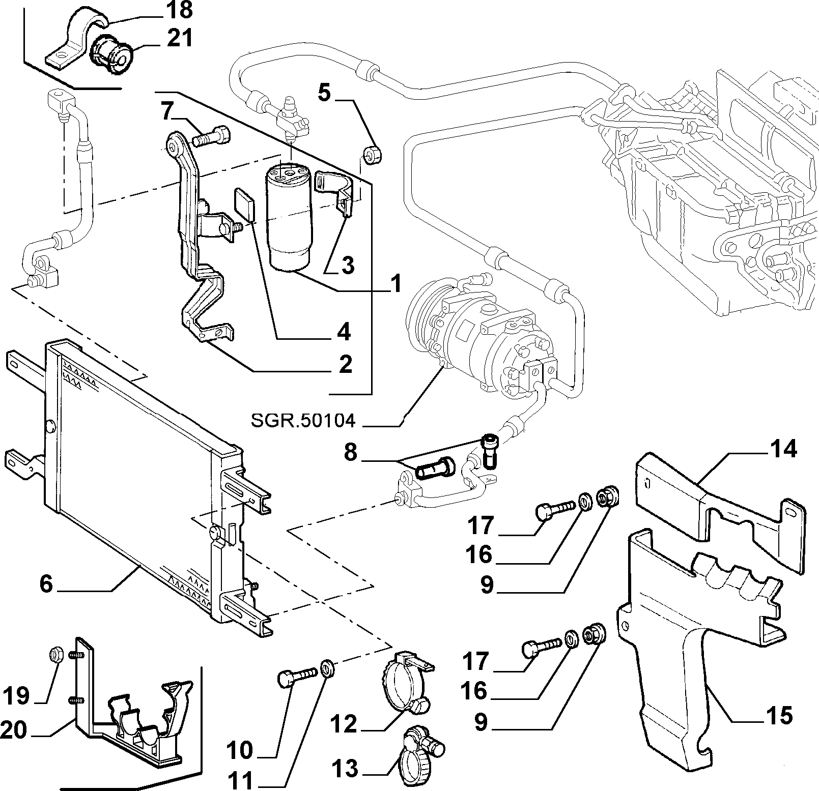 Lancia 14040715 - Гайка, изпускателен колектор parts5.com