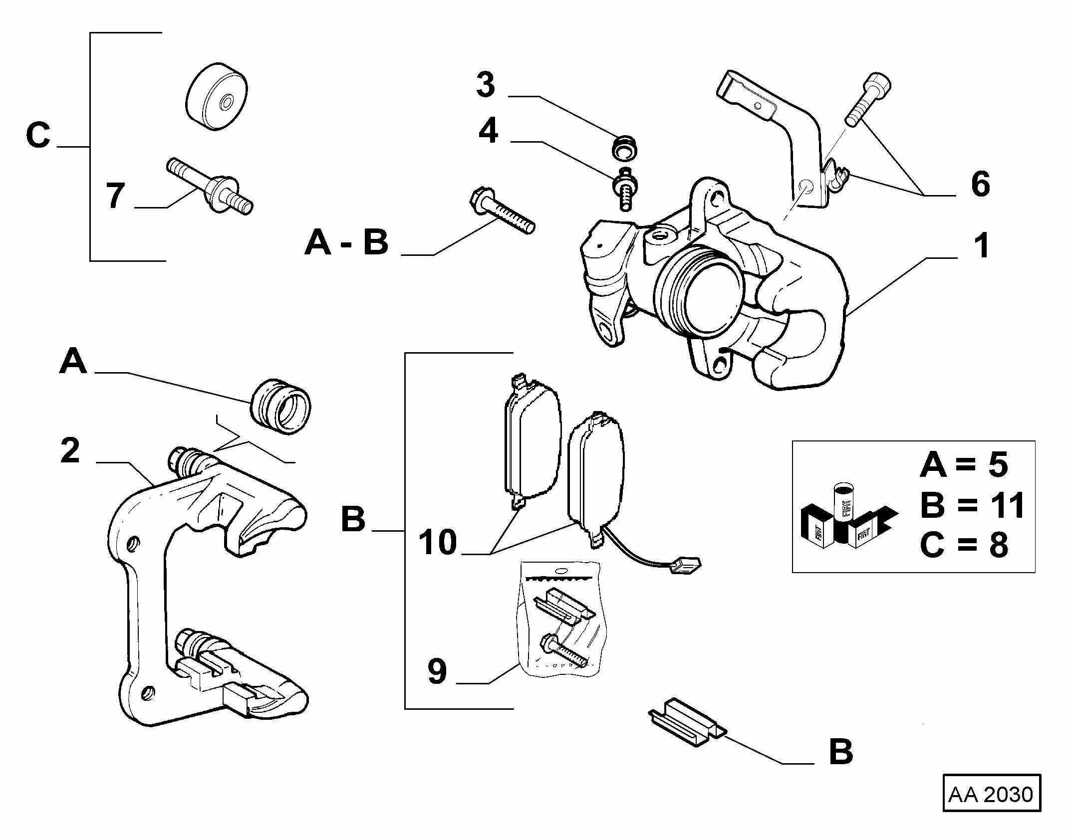 Alfa Romeo 77365536 - Bremssattel parts5.com