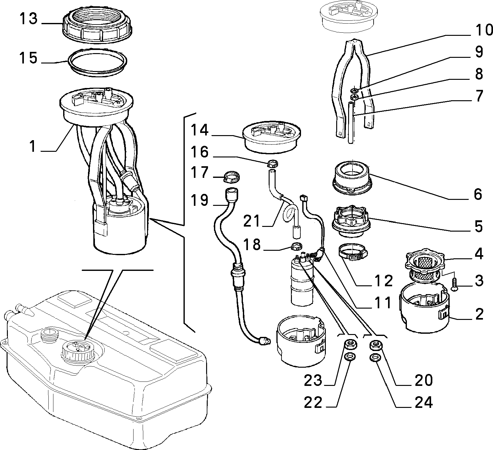 FIAT 60651969 - Αντλία καυσίμου parts5.com