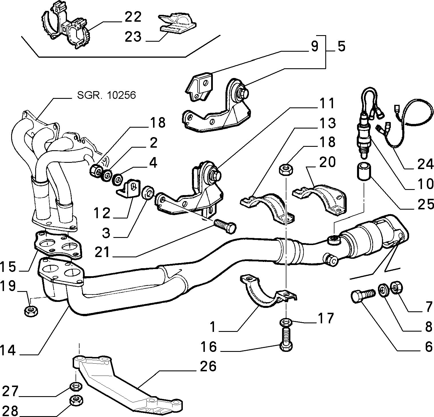 Lancia 46455518 - Lambda sonda parts5.com