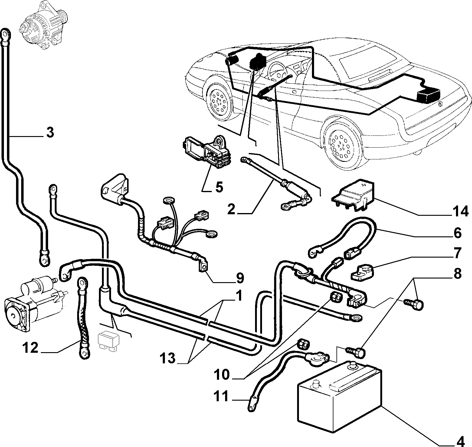 Lancia 71751145 - Akumulator za startovanje parts5.com