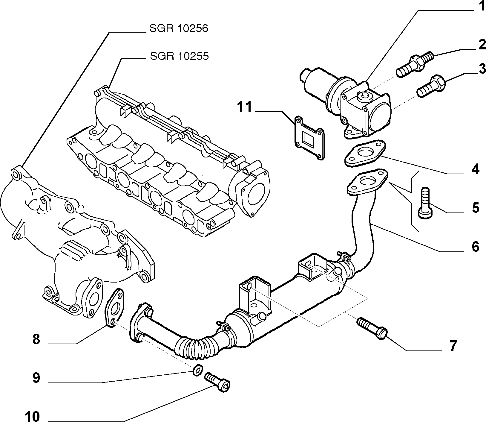 Alfa Romeo 71723453* - AGR-szelep parts5.com