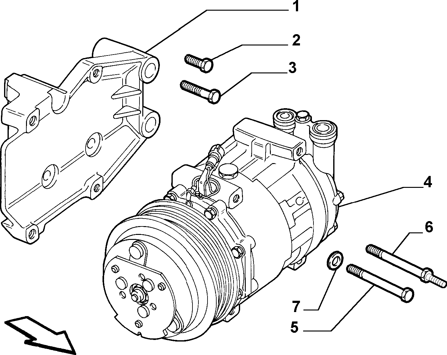 Maserati 60653652 - Kompresör, klima sistemi parts5.com