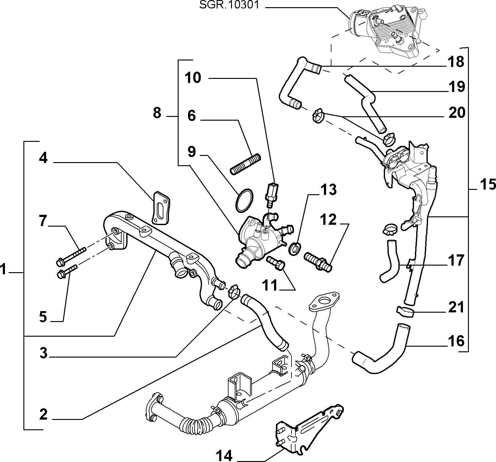 Opel 55188058 - Sensor, coolant temperature parts5.com