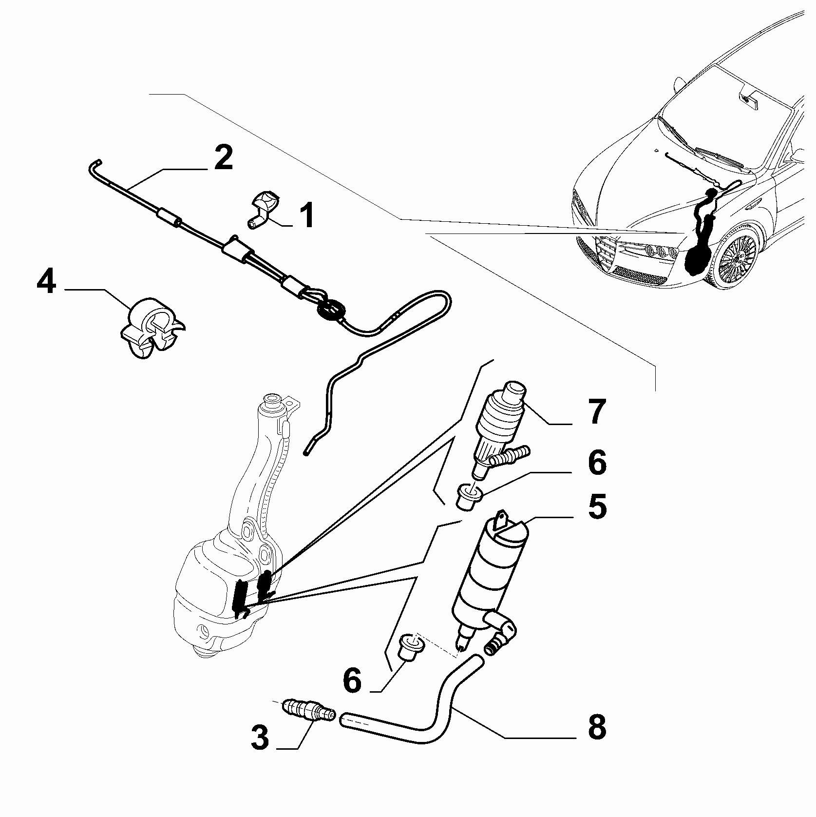 Abarth 71740987 - Mosóvízszivattyú, szélvédőmosó parts5.com