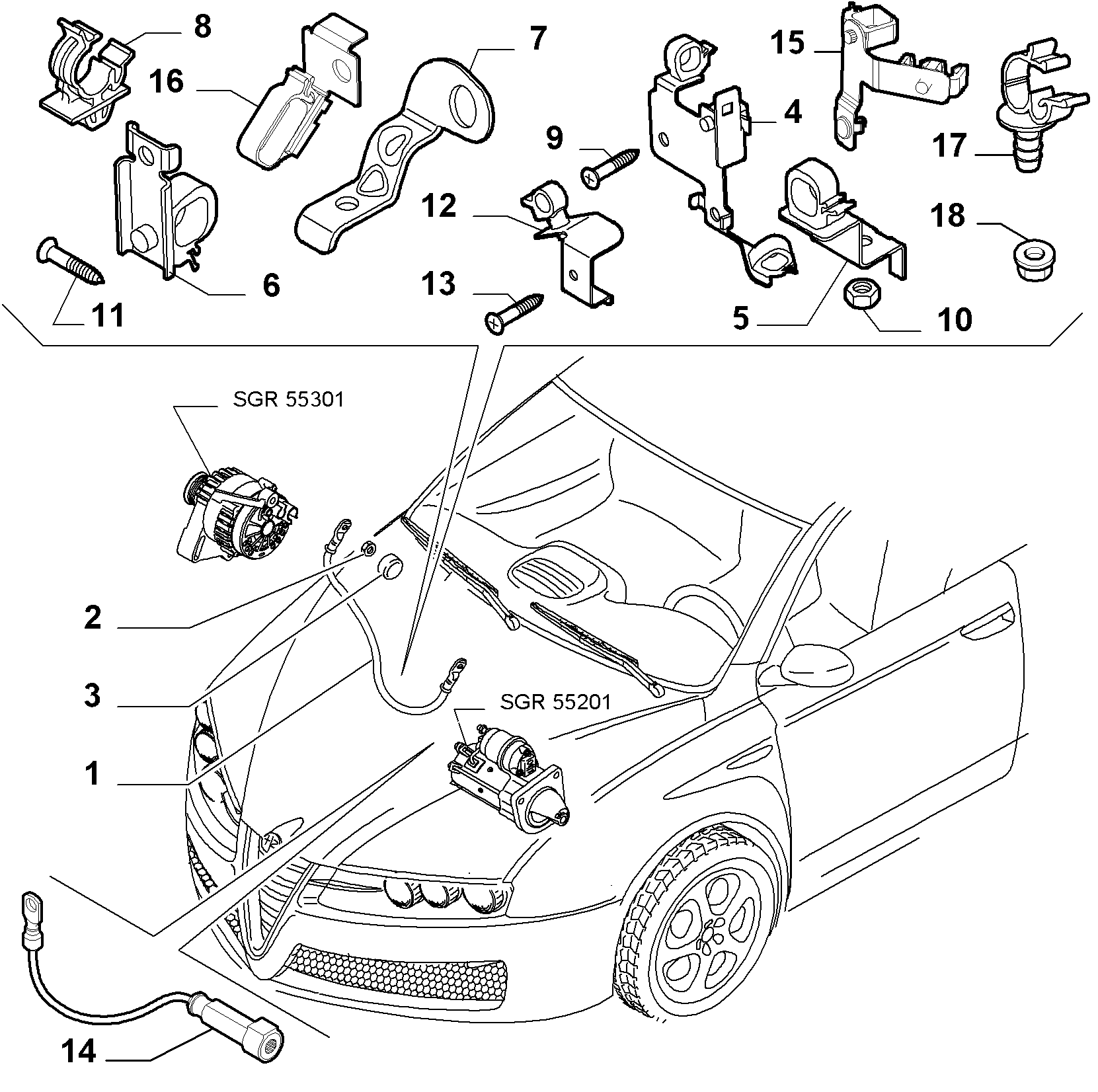 FIAT 14 075 811 - Piulita,galeria de evacuare parts5.com