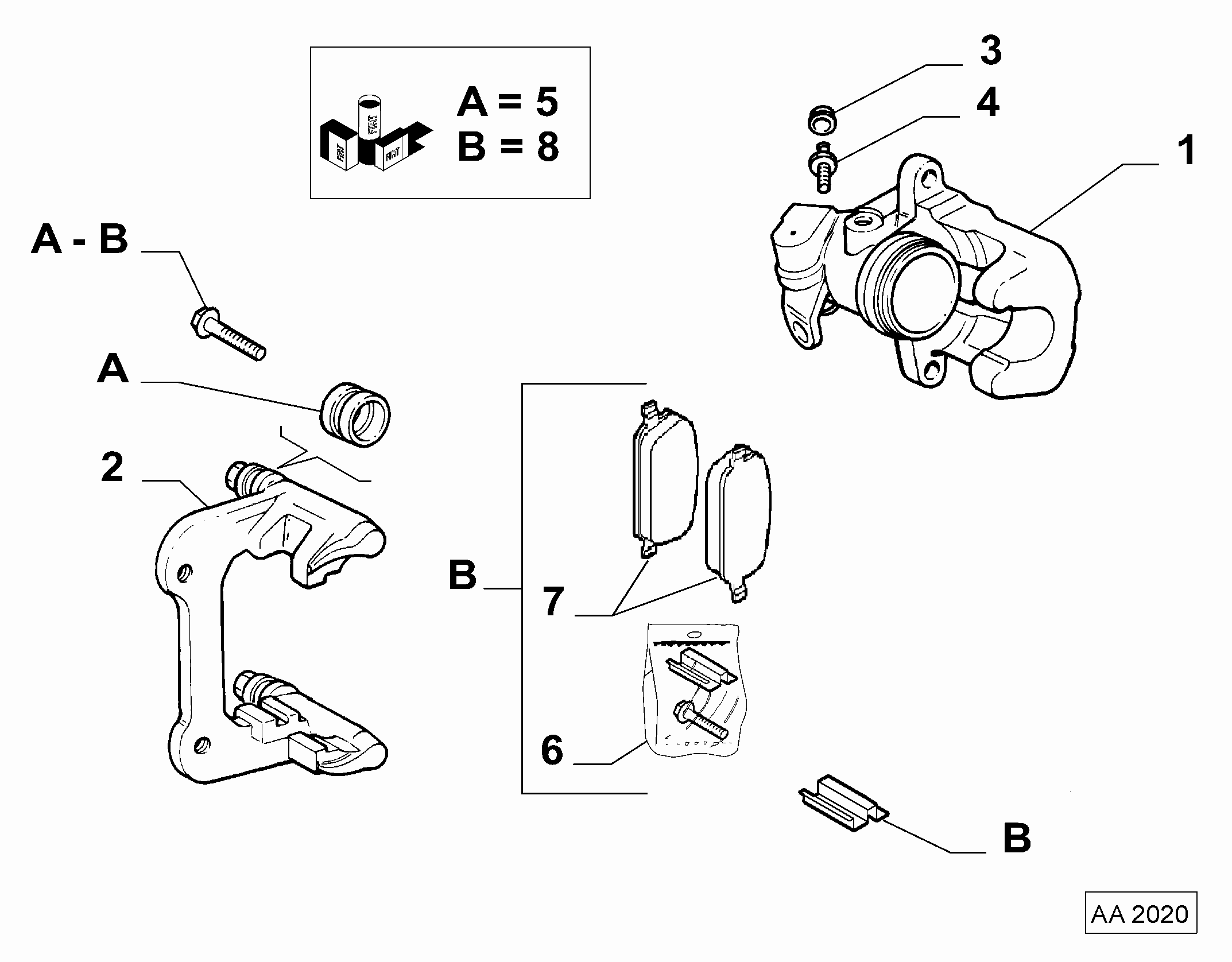 Alfa Romeo 77363648 - Etrier frana parts5.com