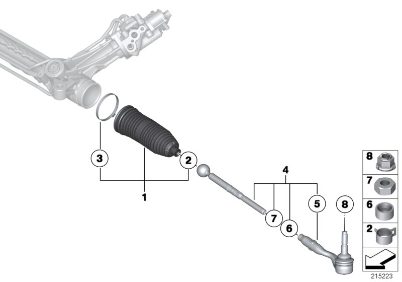 Rolls-Royce 32 10 6 784 716 - Articulatie axiala, cap de bara parts5.com