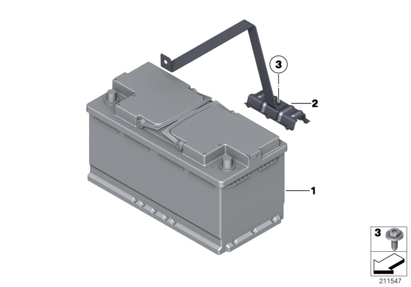 BMW 61210147397 - Starterbatterie parts5.com