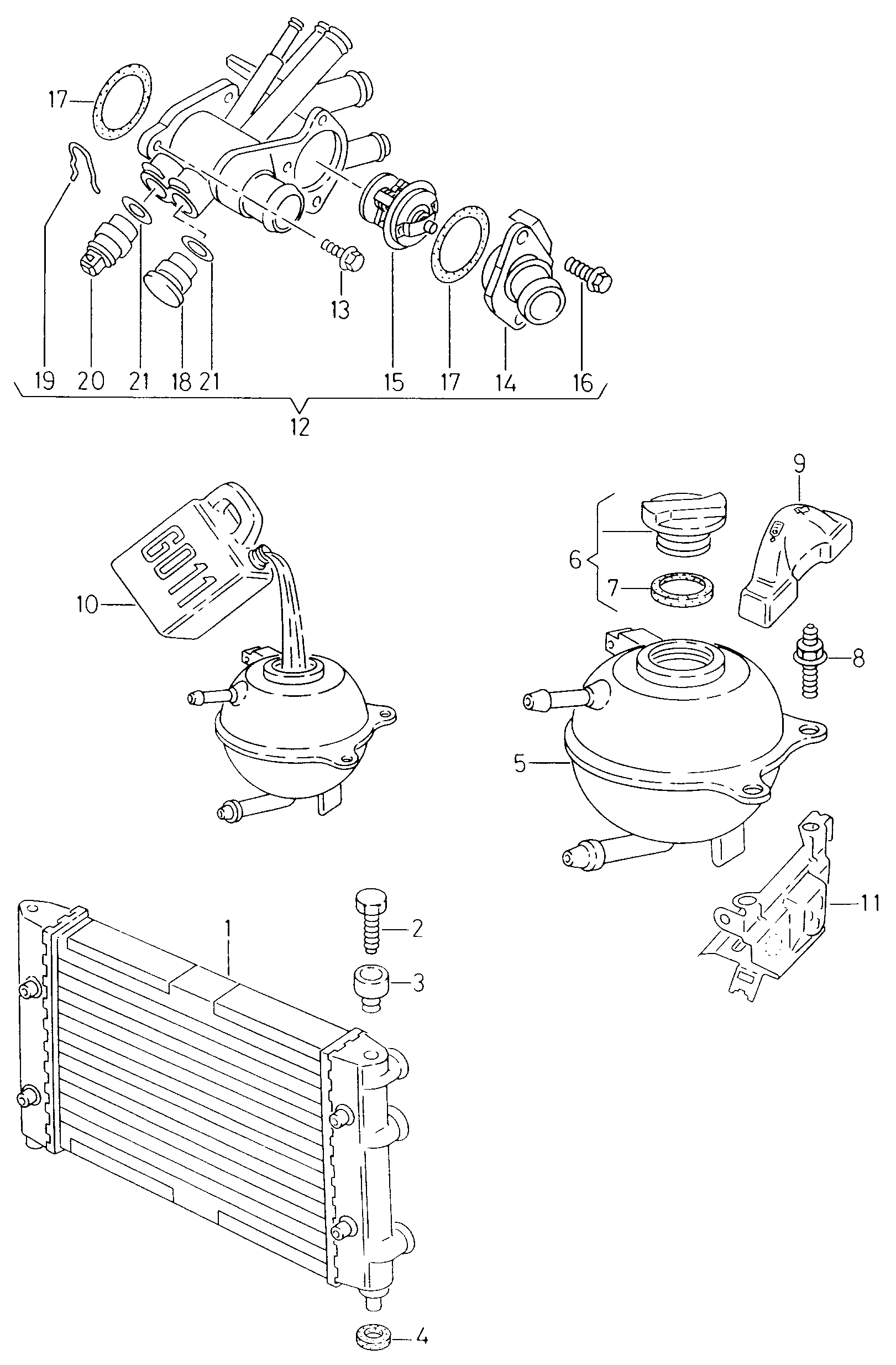 Seat 6U0 919 501 B - Czujnik, temperatura płynu chłodzącego parts5.com