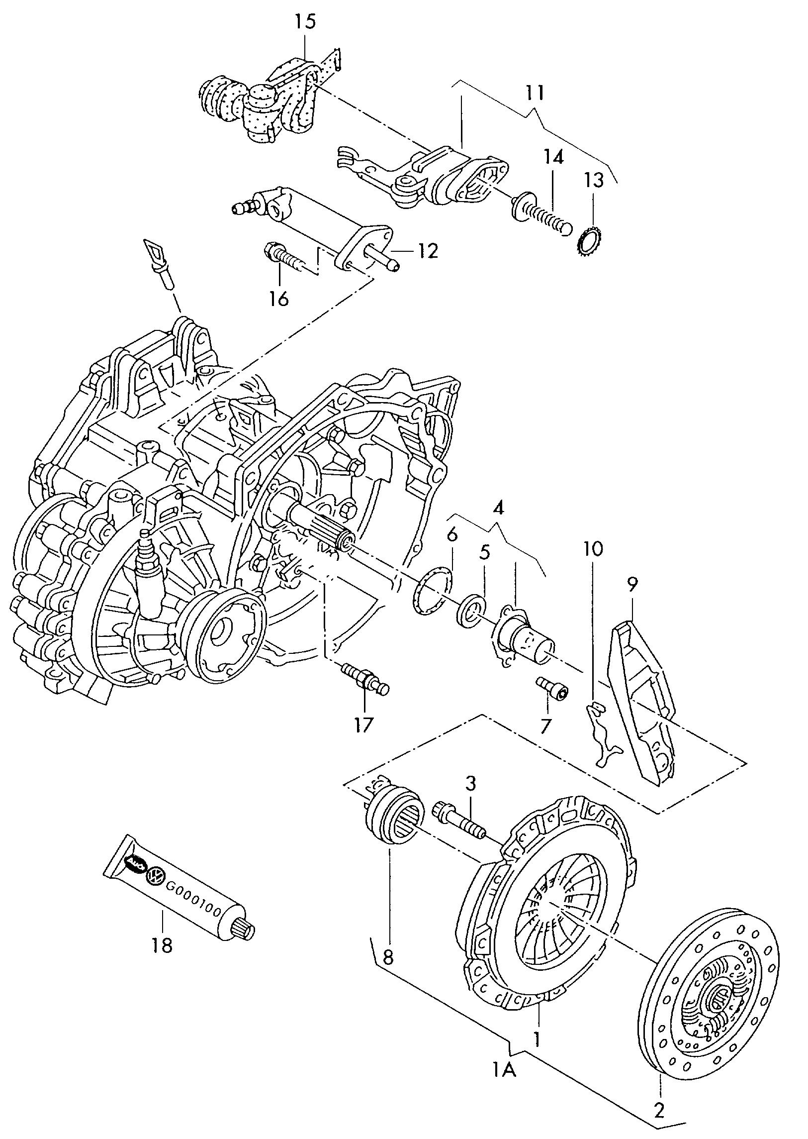 AUDI 028 141 035 C - Clutch Disc parts5.com