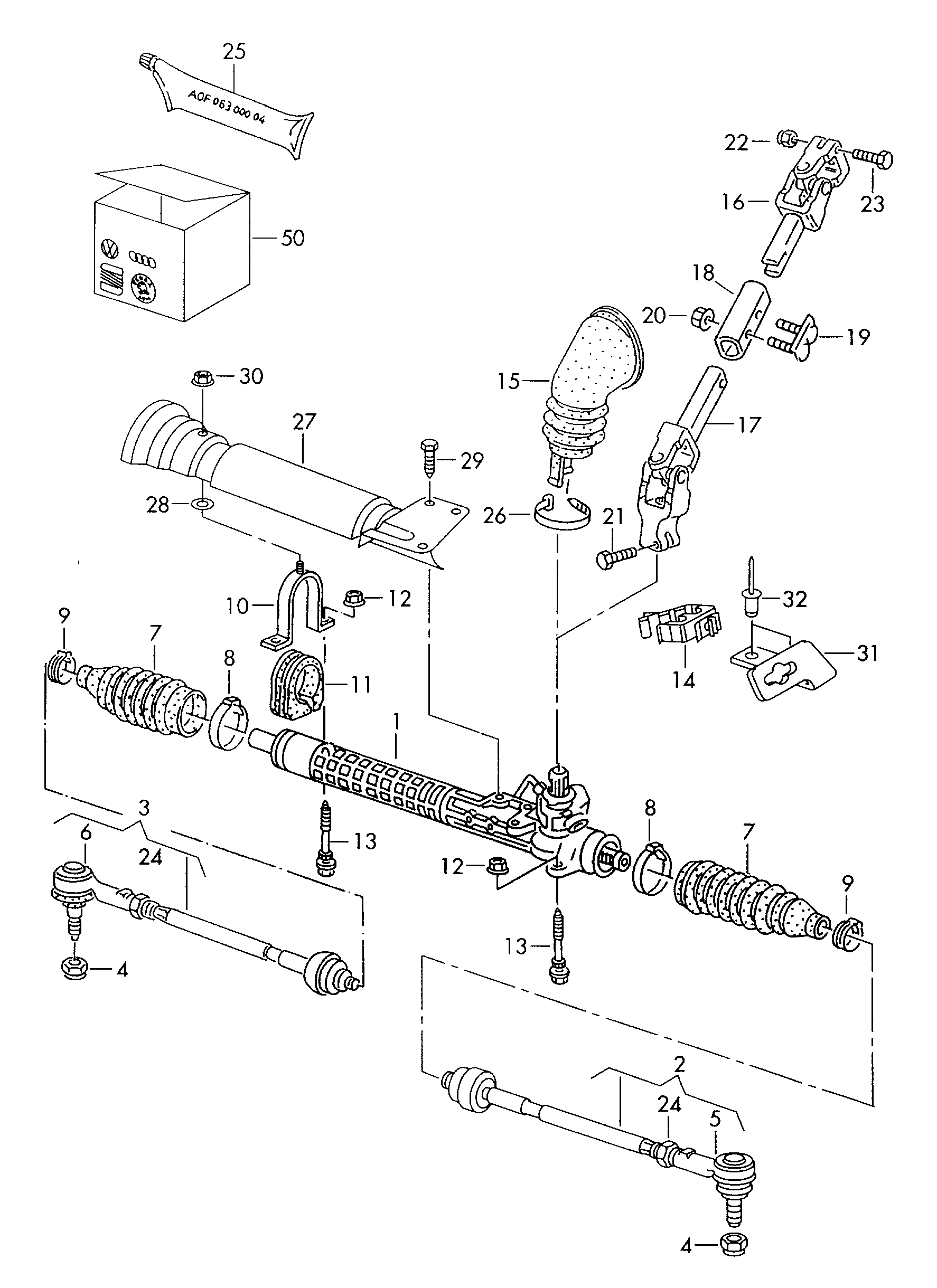 VW 6K0 422 804 E - Tie Rod parts5.com