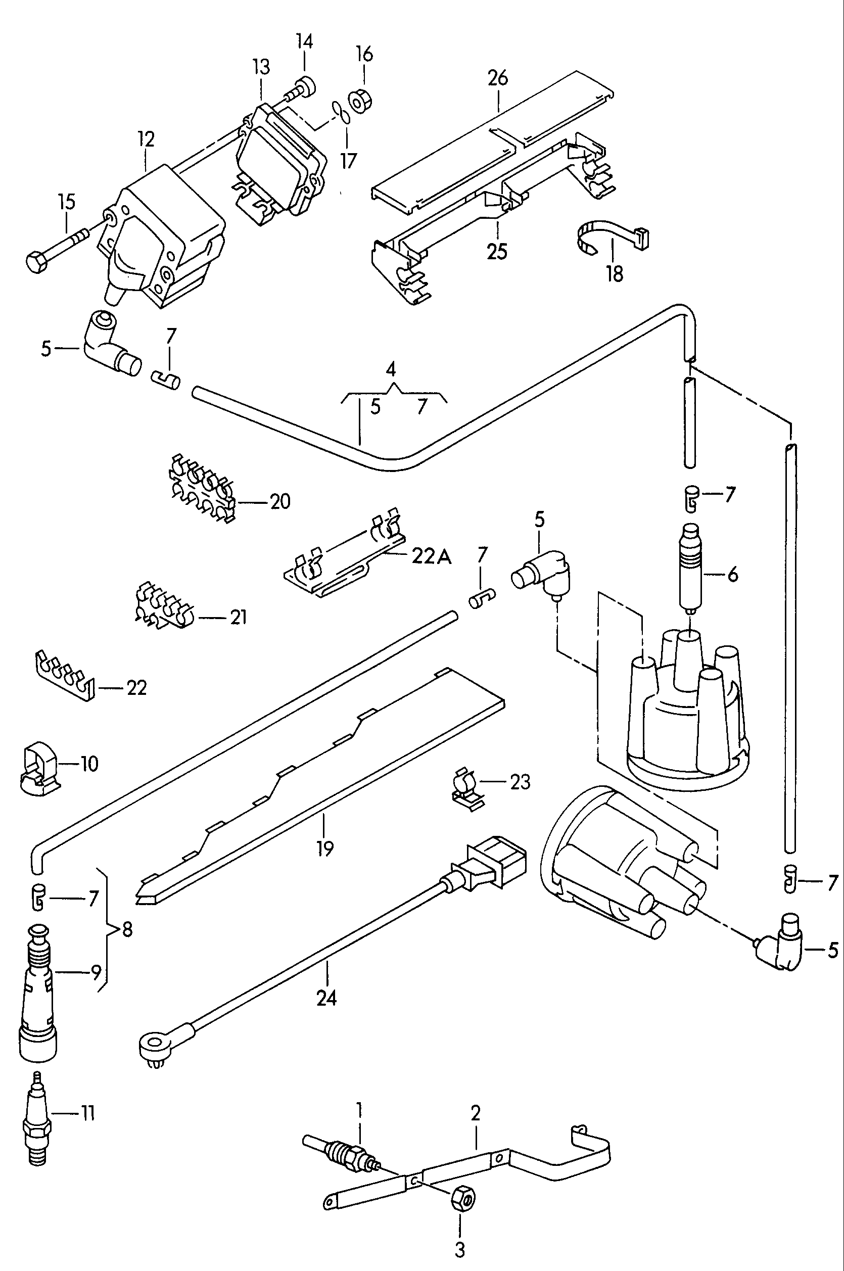 VAG 101 000 036 AA - Sytytystulppa parts5.com