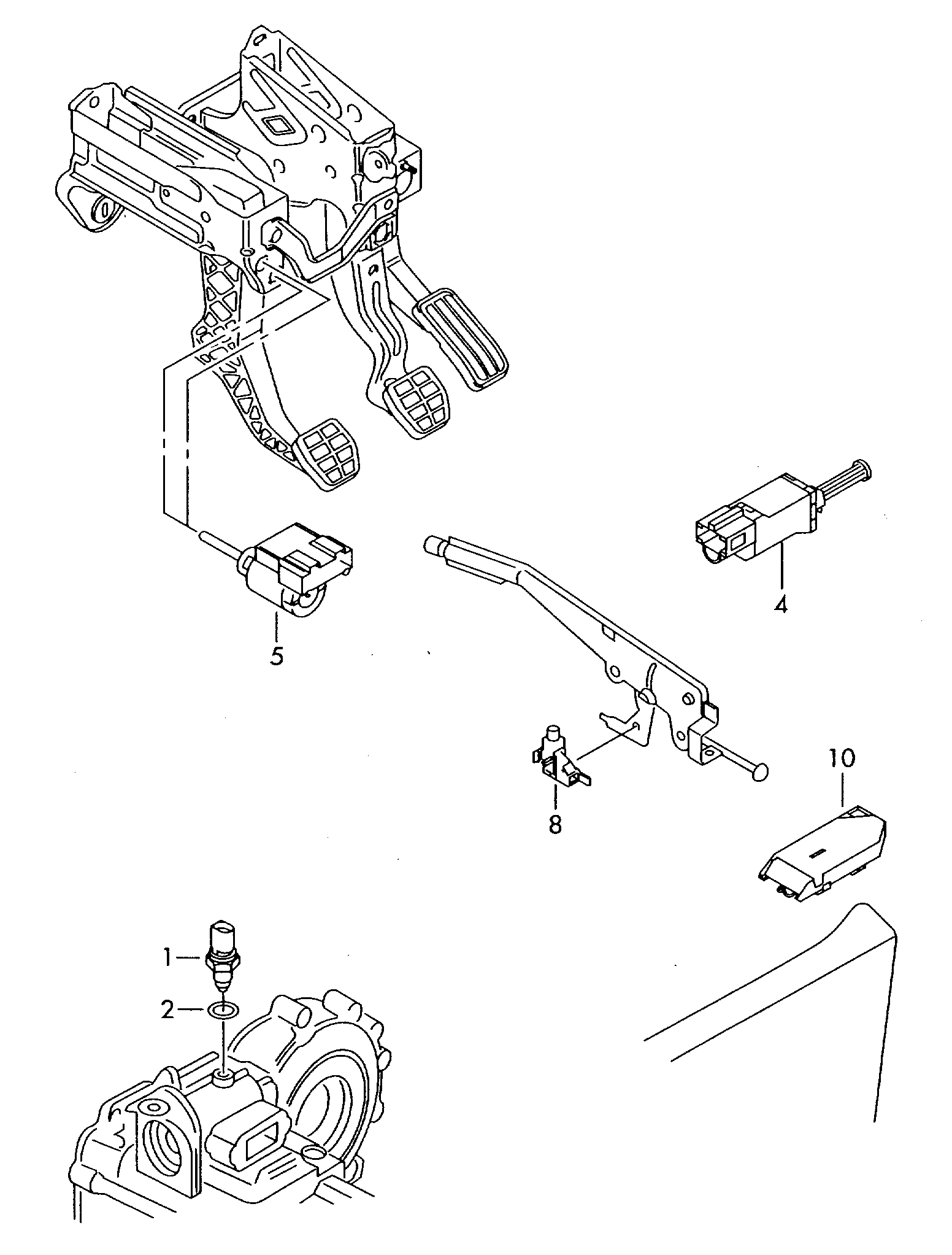 VAG 02T945415P - Spínač cúvacích svetiel parts5.com