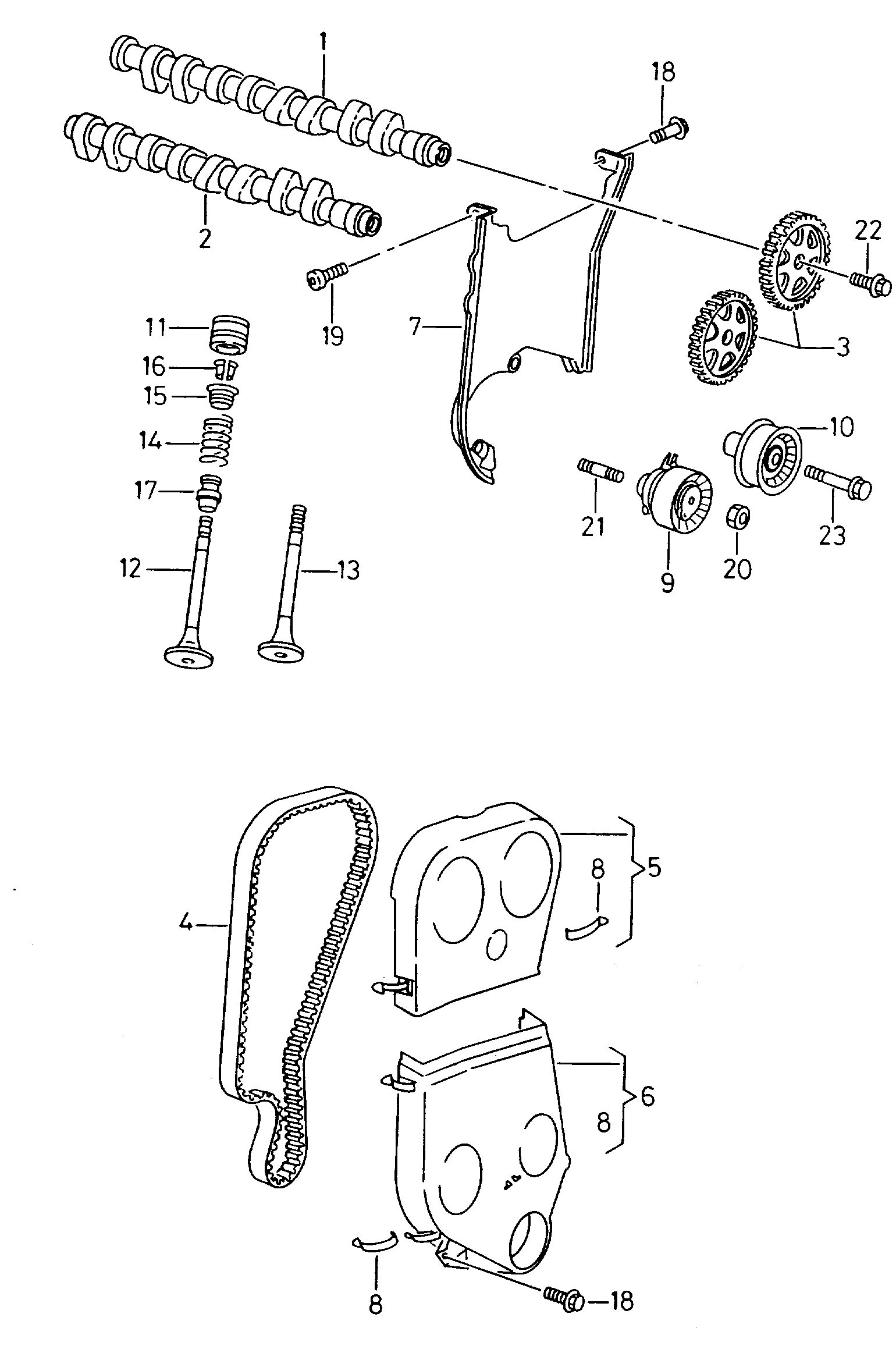 AUDI 036 109 675 A - Гумичка на клапан, уплътн. пръстен, стъбло на кл. parts5.com