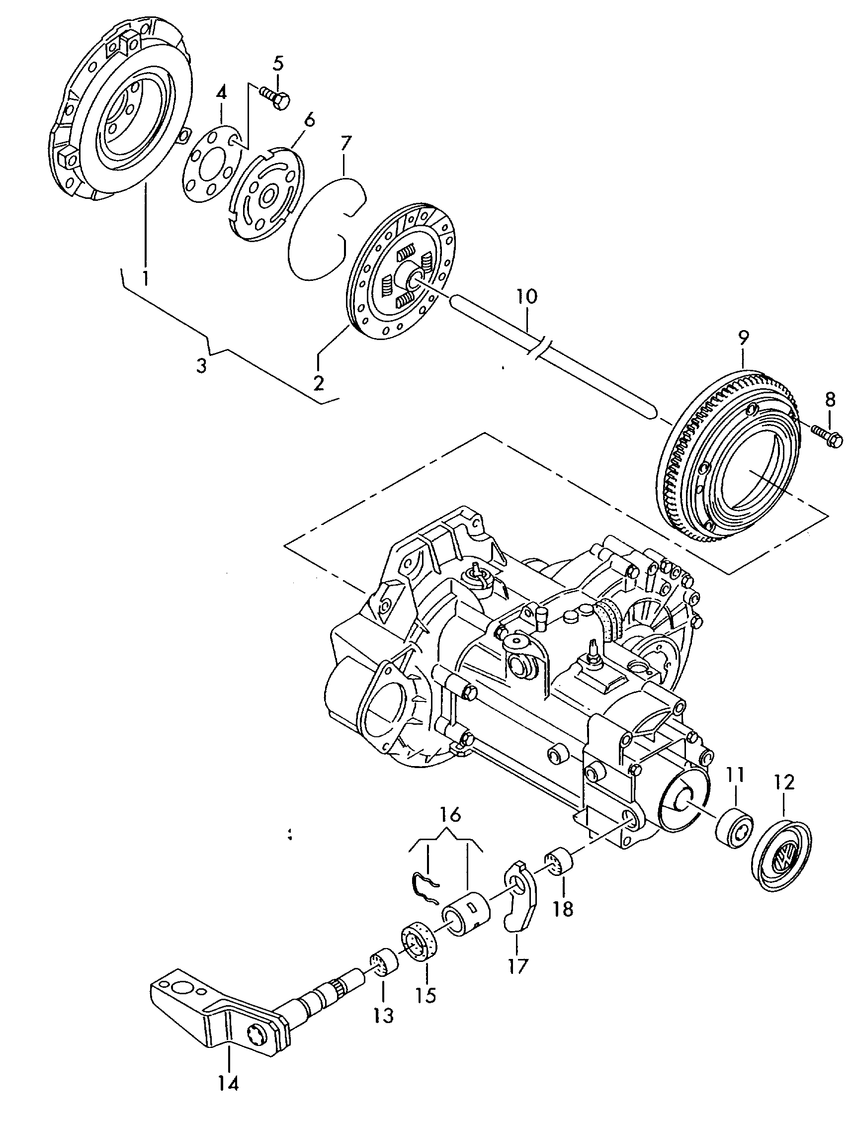 Seat 038 141 025 L - Komplet kvačila parts5.com