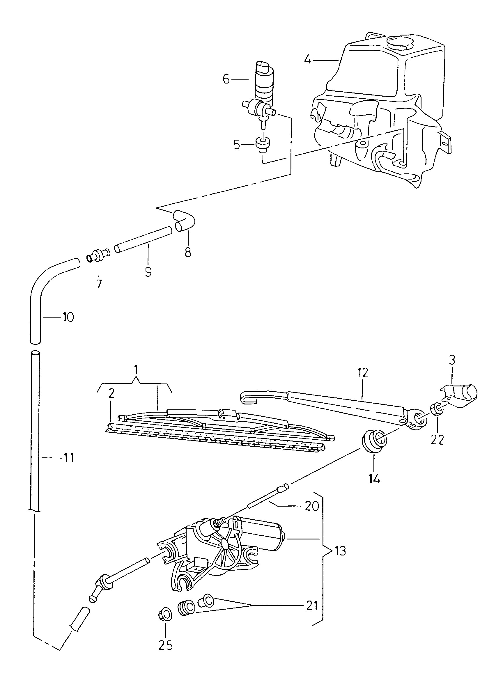 VAG 1J6955425C - Metlica brisača parts5.com