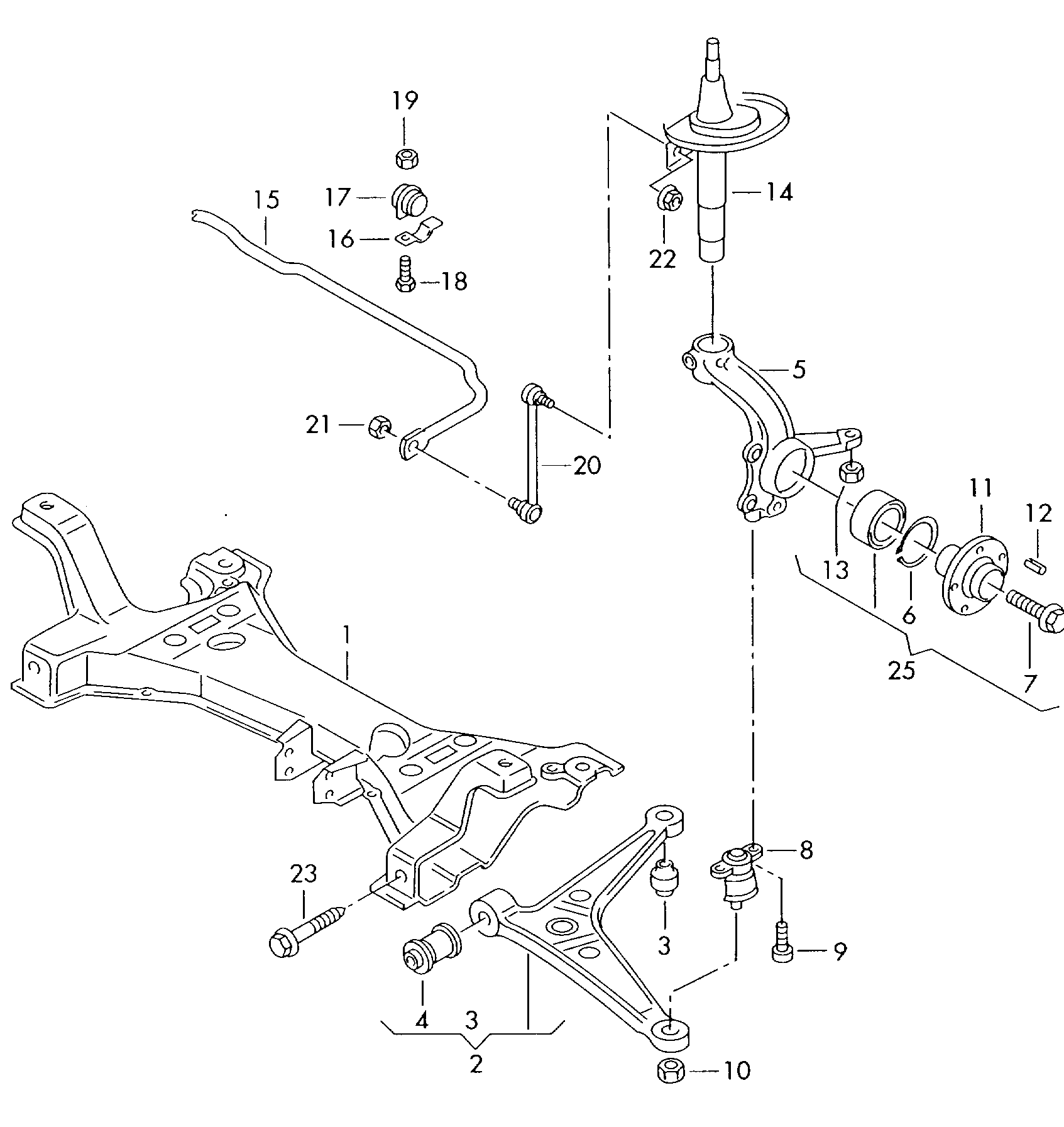 AUDI 7M3411317C - Entretoise / tige, stabilisateur parts5.com