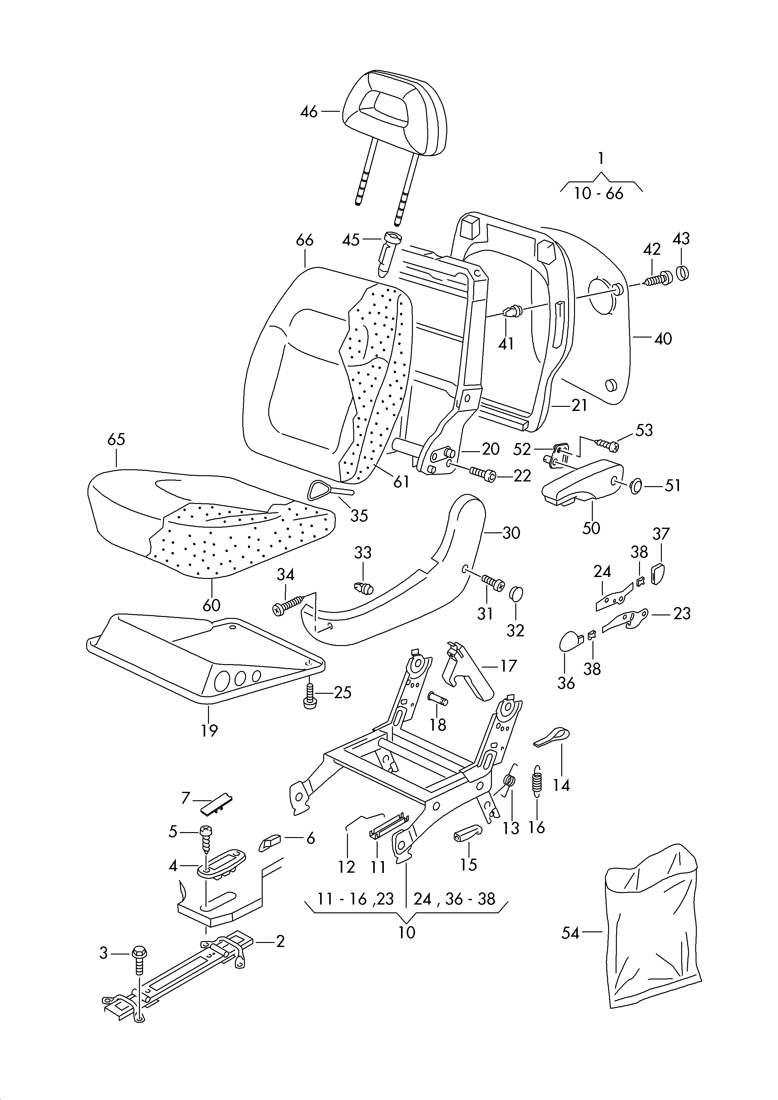 VW N  0195269 - Surub, sistem de esapament parts5.com