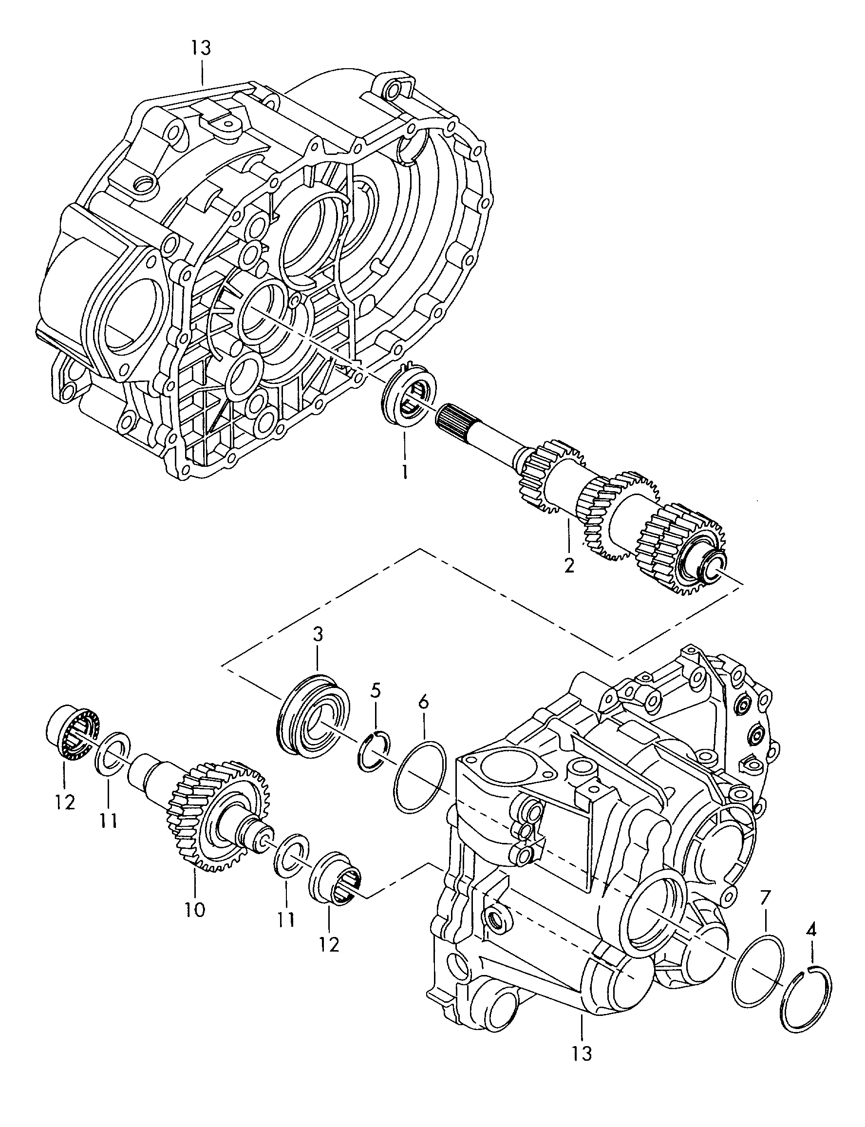 Skoda 02M 311 235 A - grooved ball bearing parts5.com