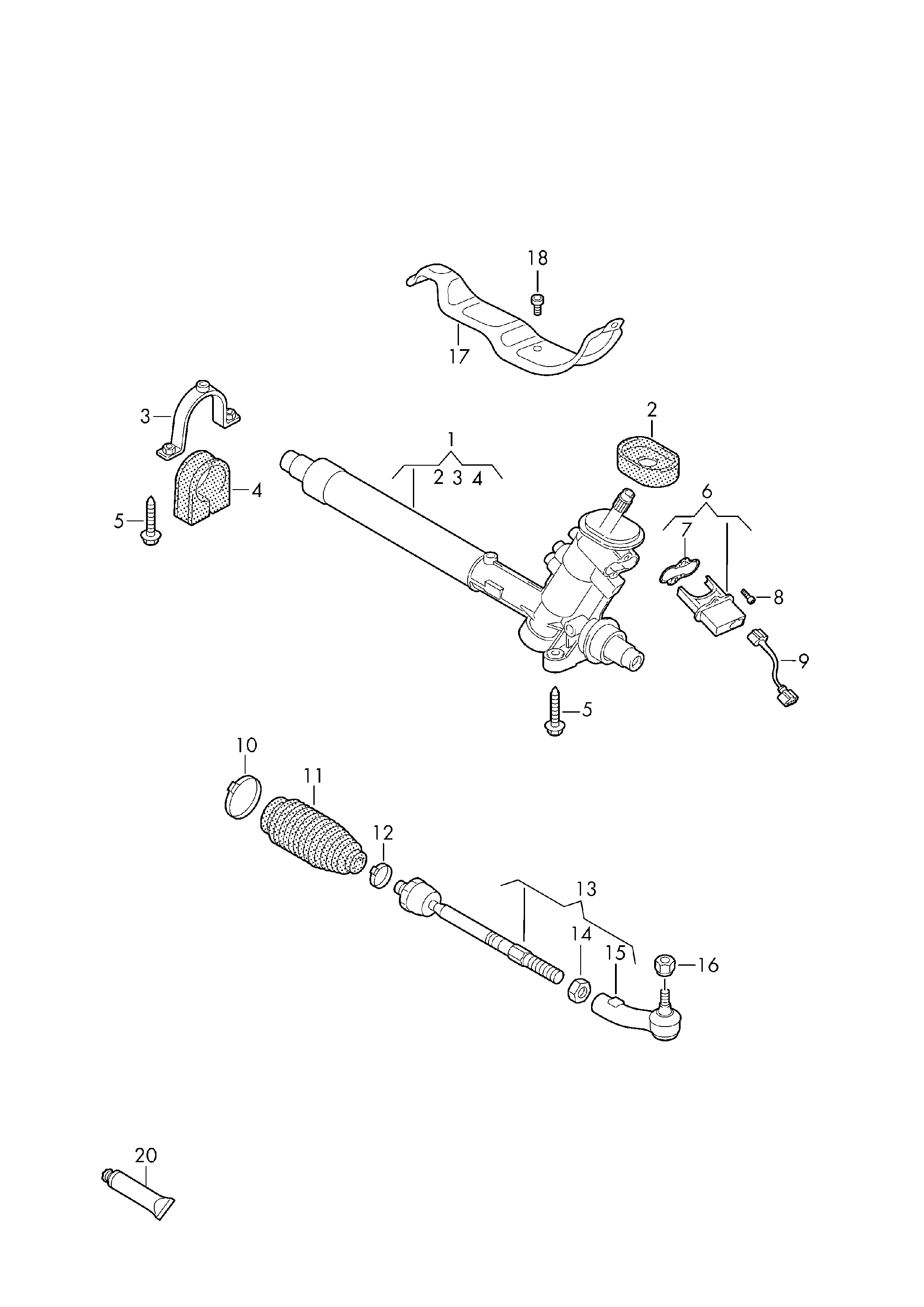 Skoda 6Q0 423 811 - Tie Rod End parts5.com