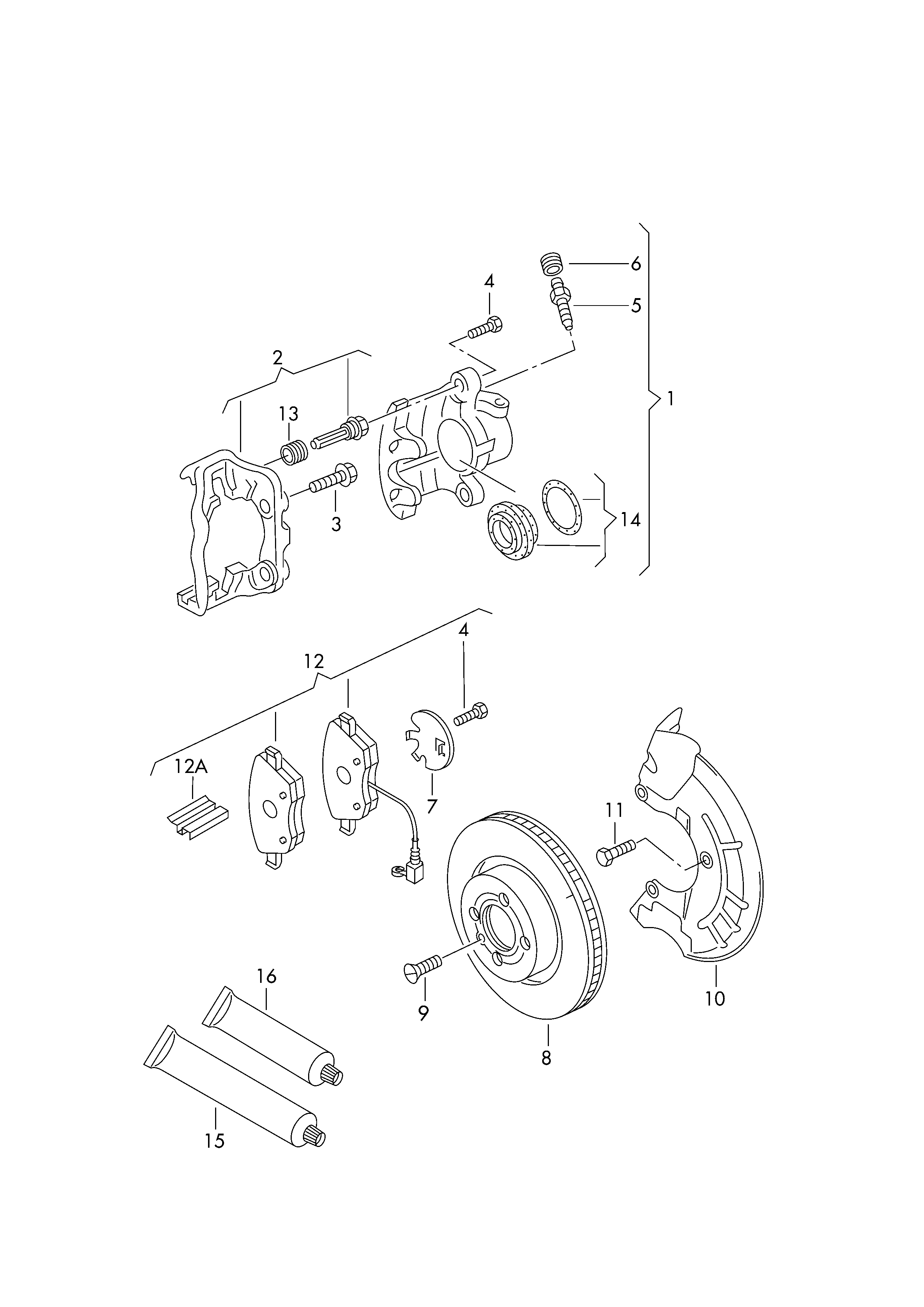 VAG 1J0 615 301 S - Disque de frein parts5.com