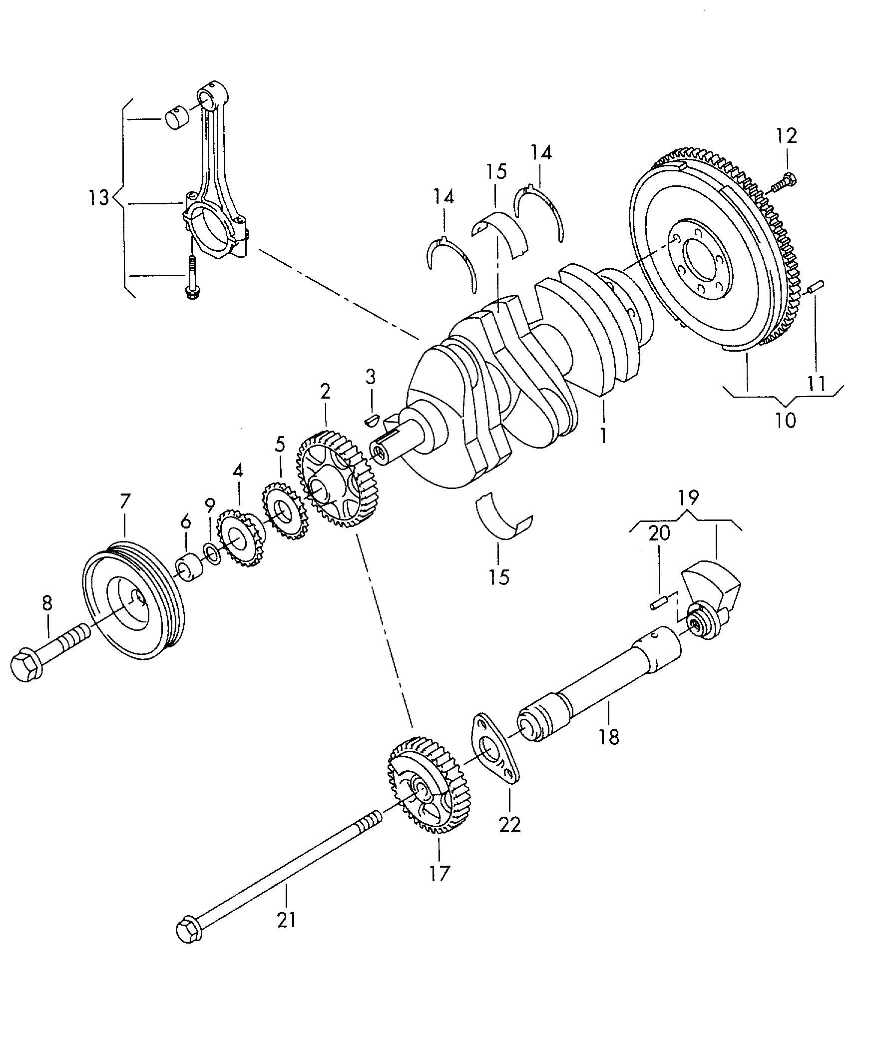 AUDI N 909 873 01 - Surub fulie parts5.com