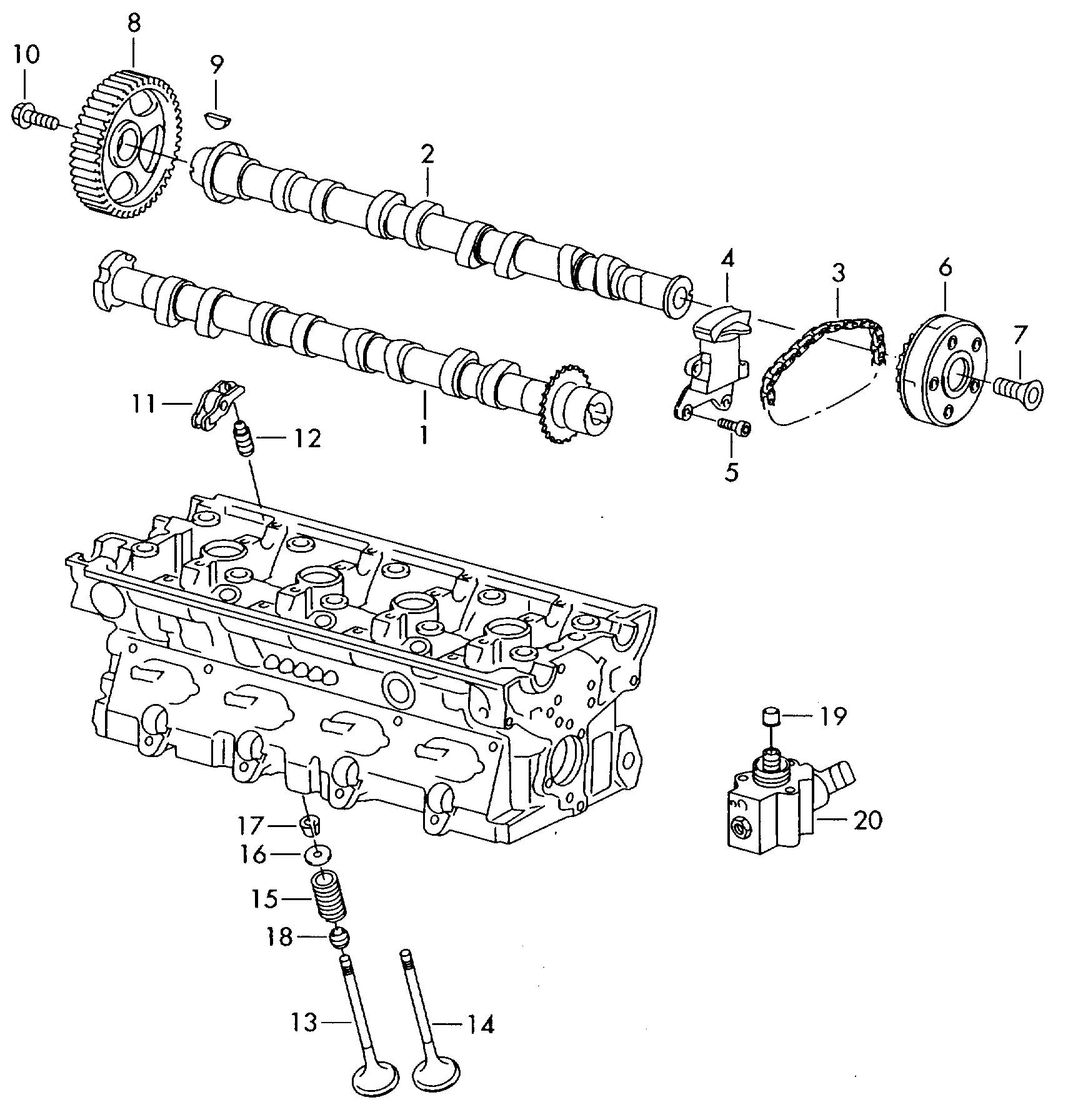 Skoda 06F 109 088 C - Regulator ax cu came parts5.com