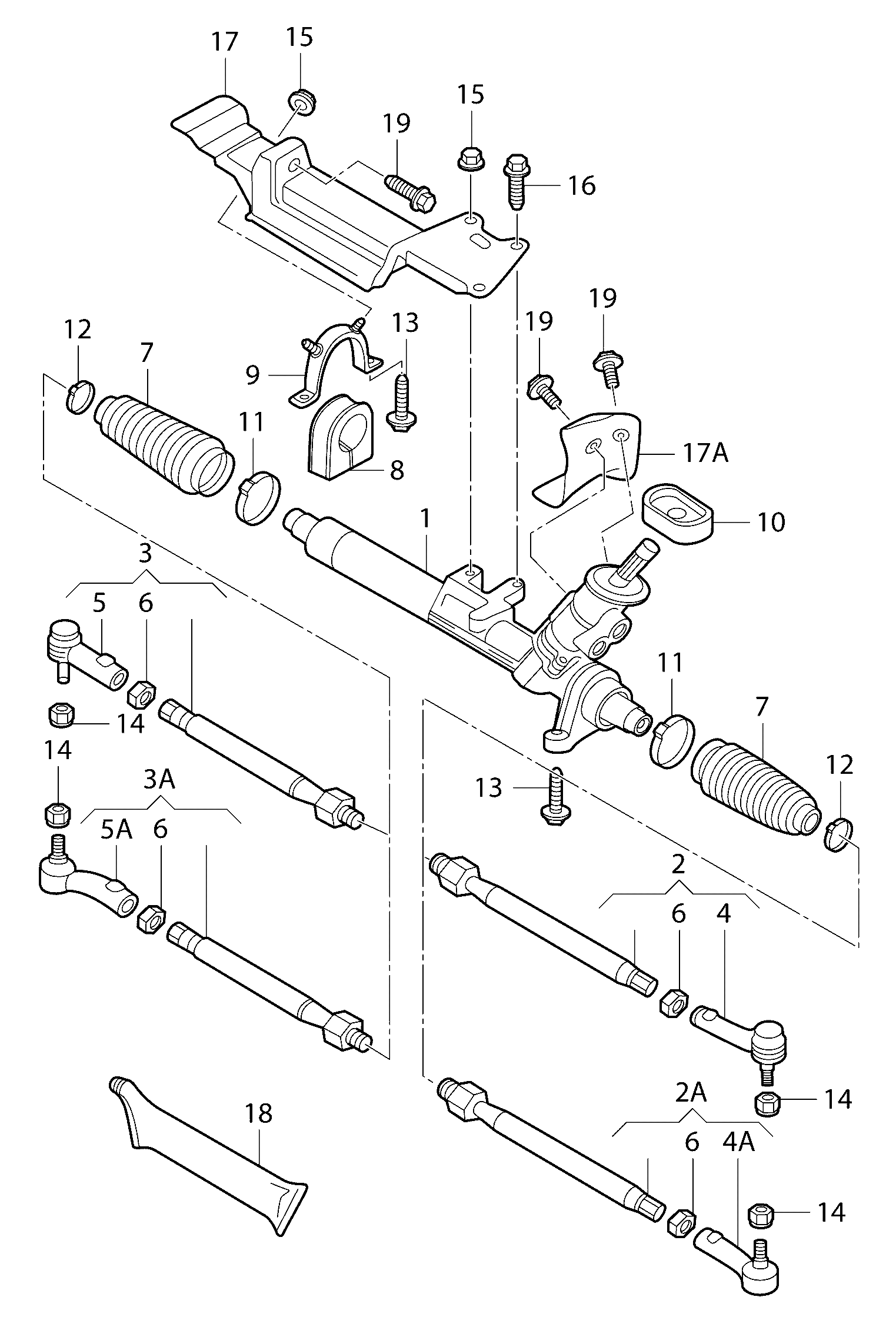 VW (FAW) 1J0 422 804 B - Bara directie parts5.com