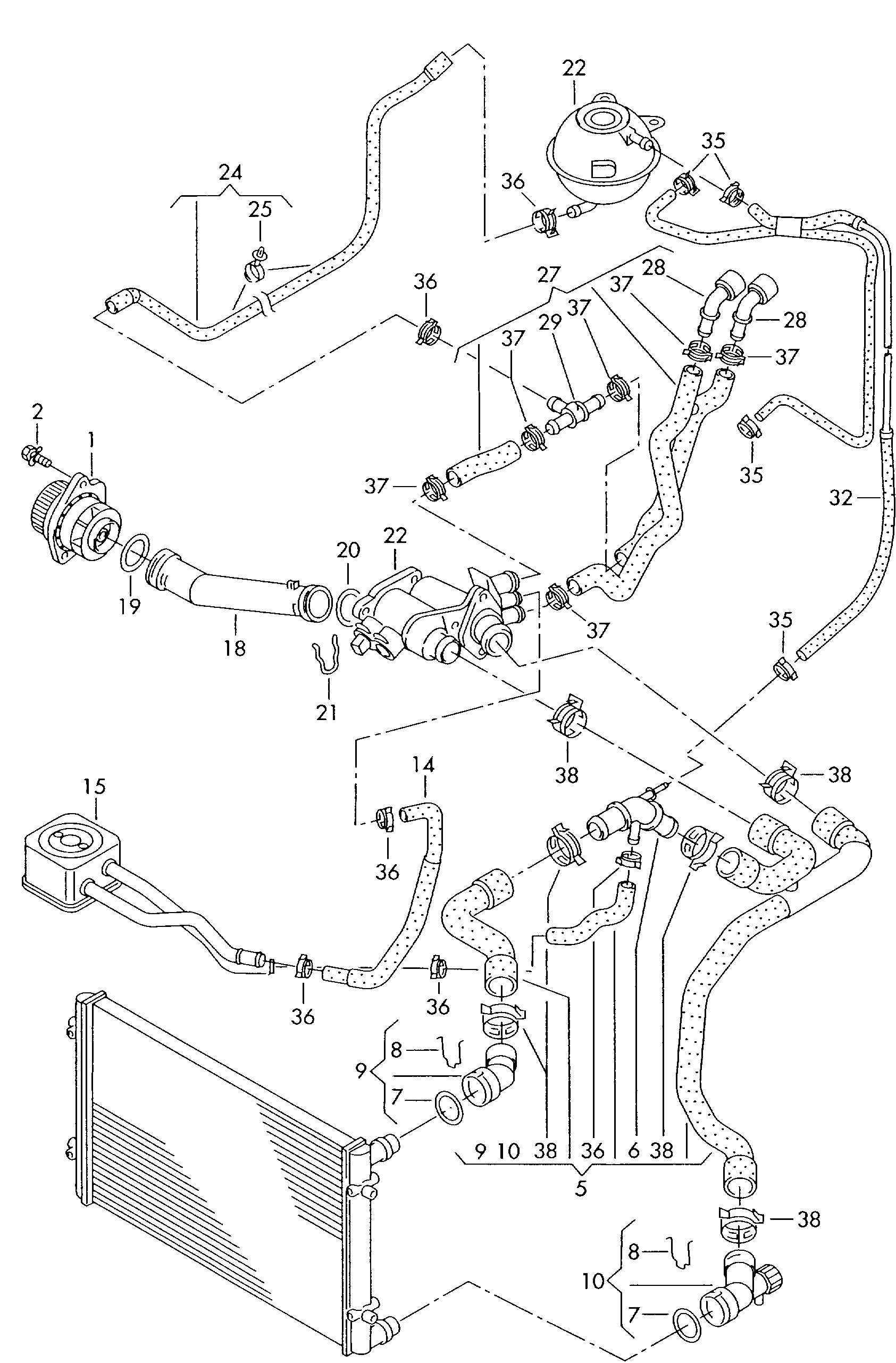 VAG 036 121 008GX - Pompa apa parts5.com