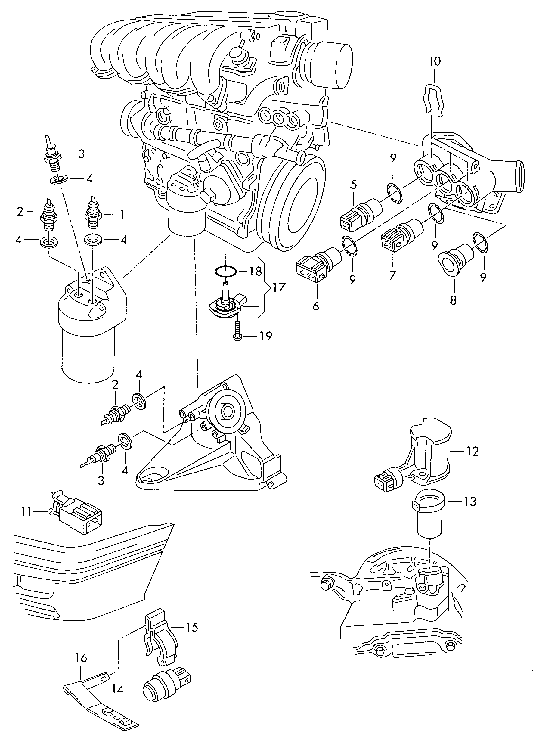 Skoda 06A 919 081 J - Érzékelő, olajnyomás parts5.com