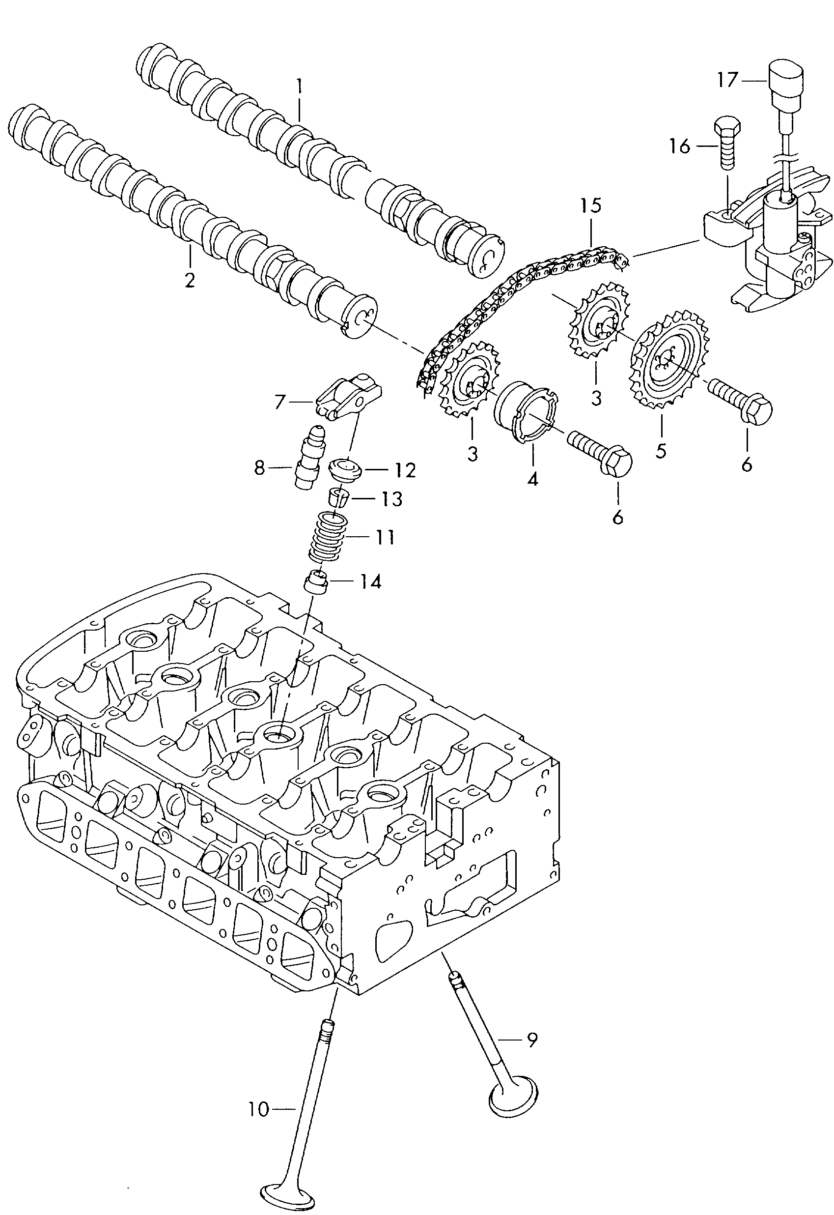 VAG 022 109 423 C - Venttiilinnostin parts5.com