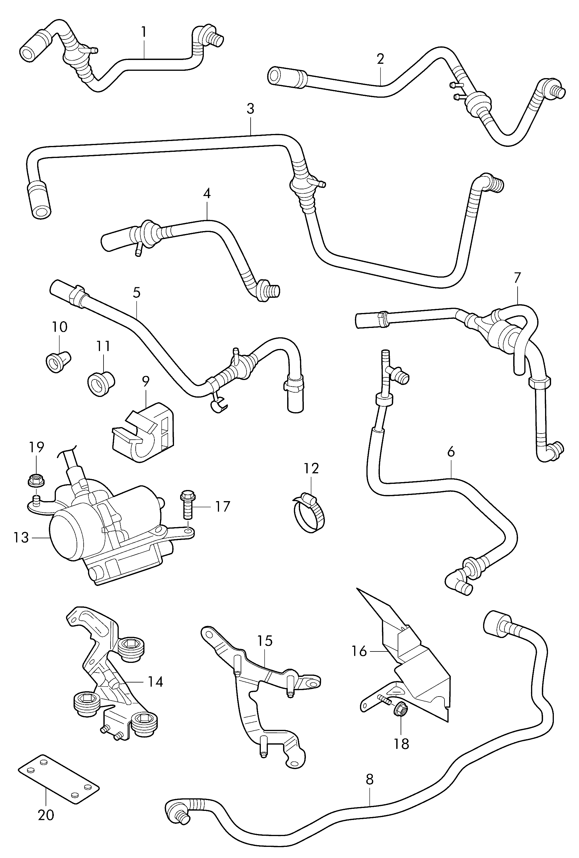 AUDI 1J0 612 181 C - Podtlačna pumpa, kočni sustav parts5.com