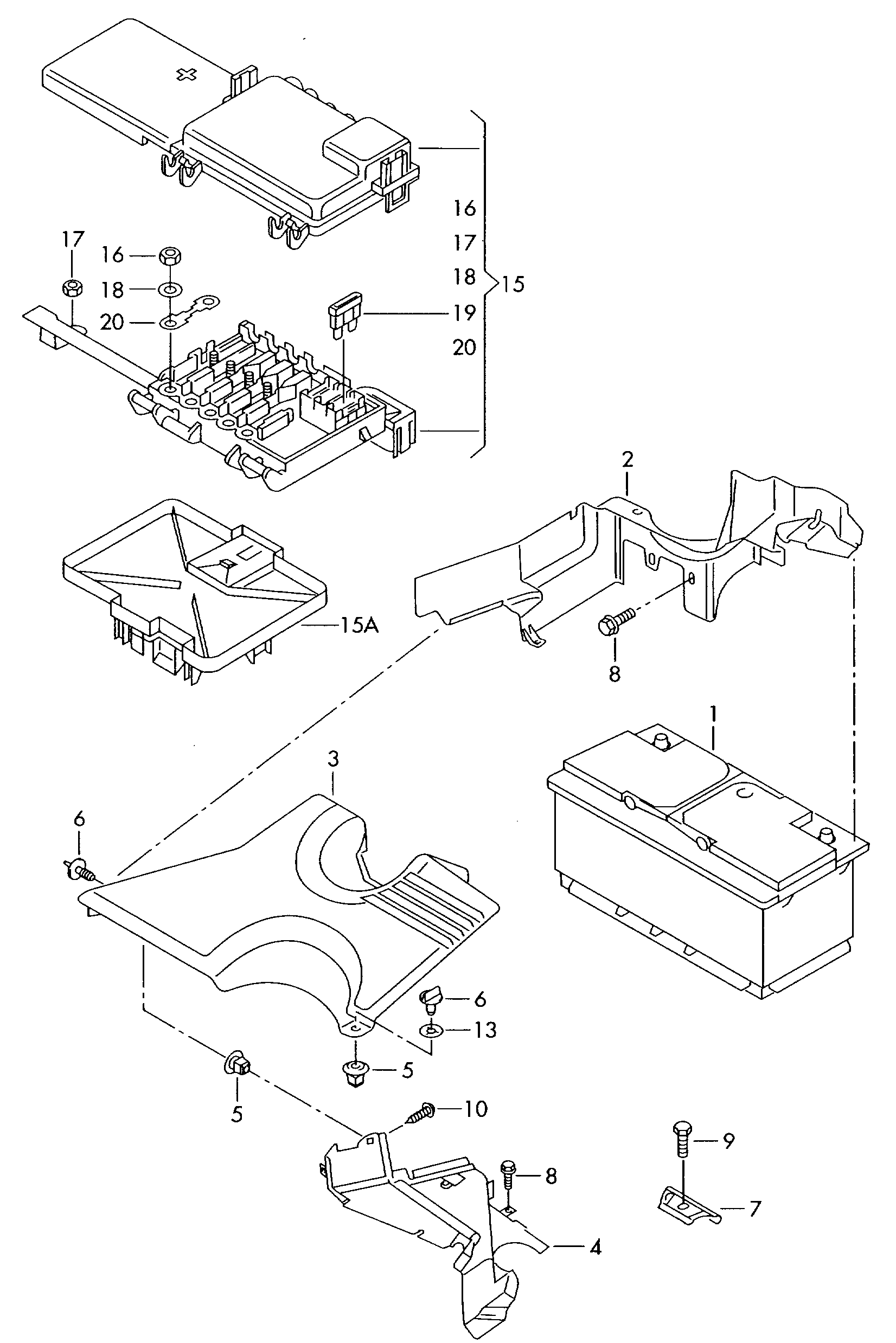 VAG 1J0915105AC - Batterie de démarrage parts5.com