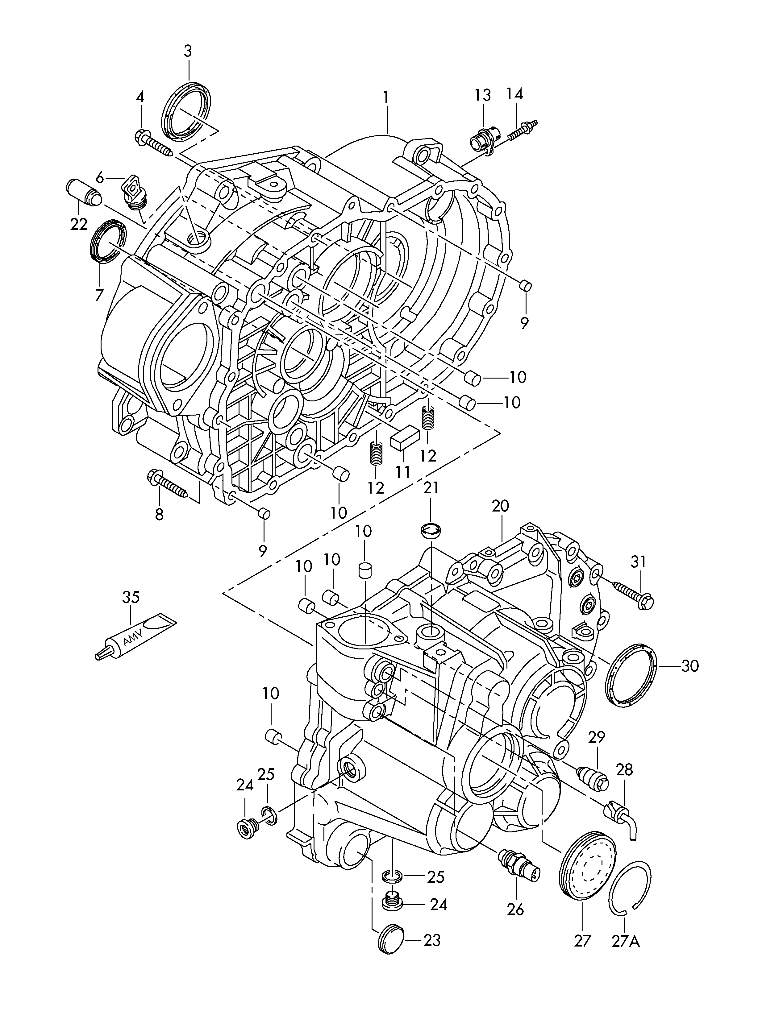 Skoda 02M301189G - Simering, diferential parts5.com