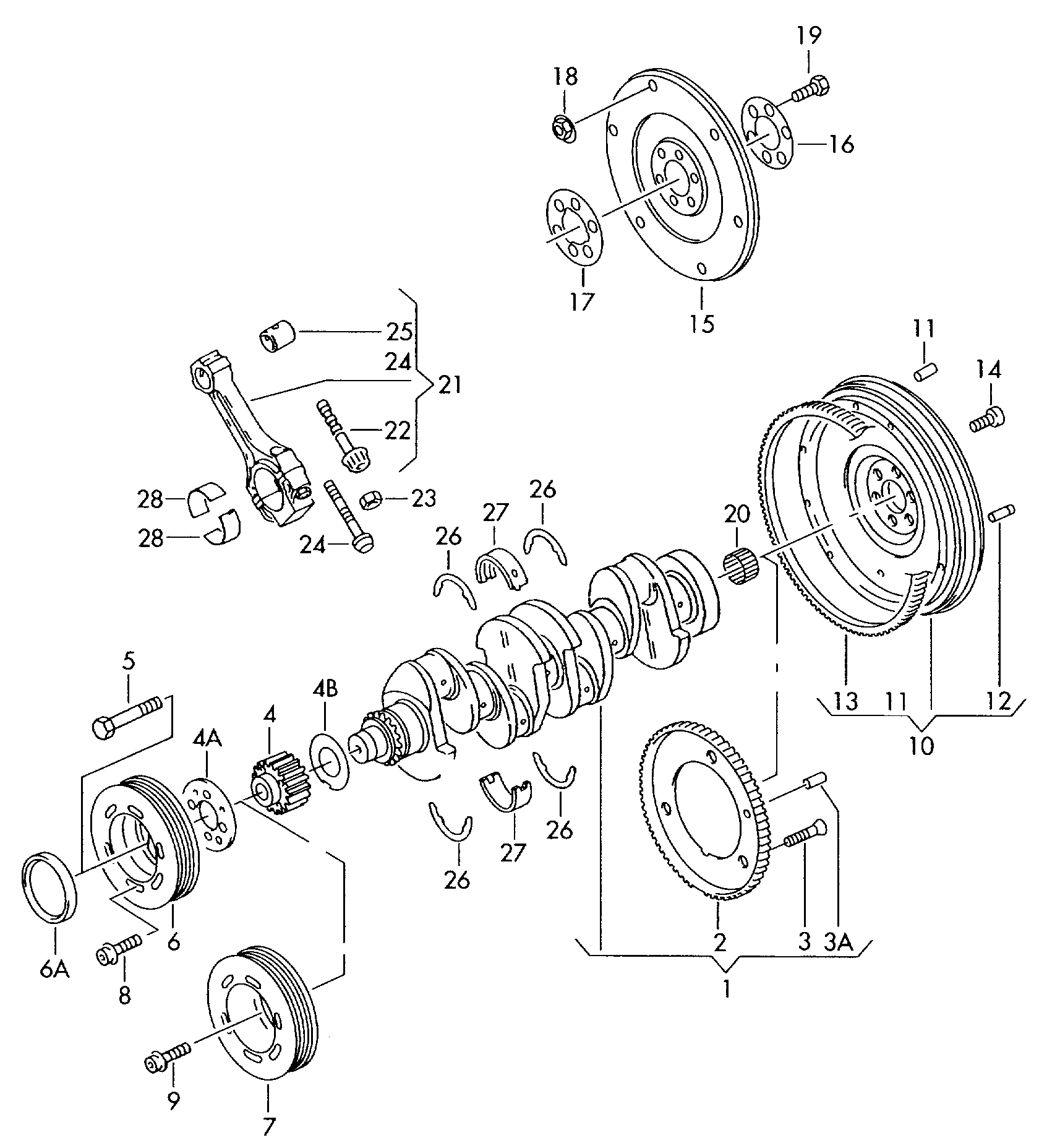 VAG 04L 105 243 - Belt Pulley, crankshaft parts5.com