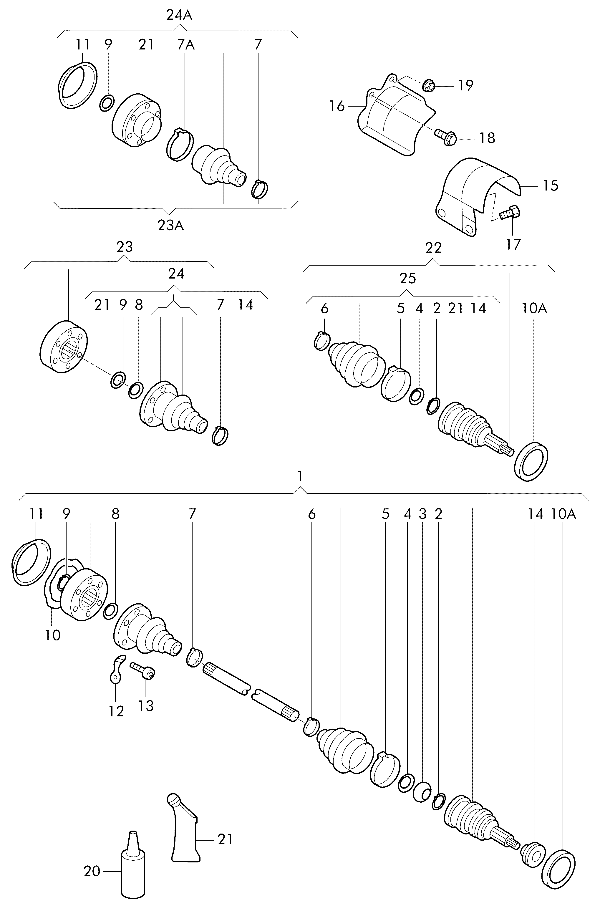 Seat 6Q0 498 103 A - Σετ άρθρωσης, άξονας μετάδ. κίν. parts5.com