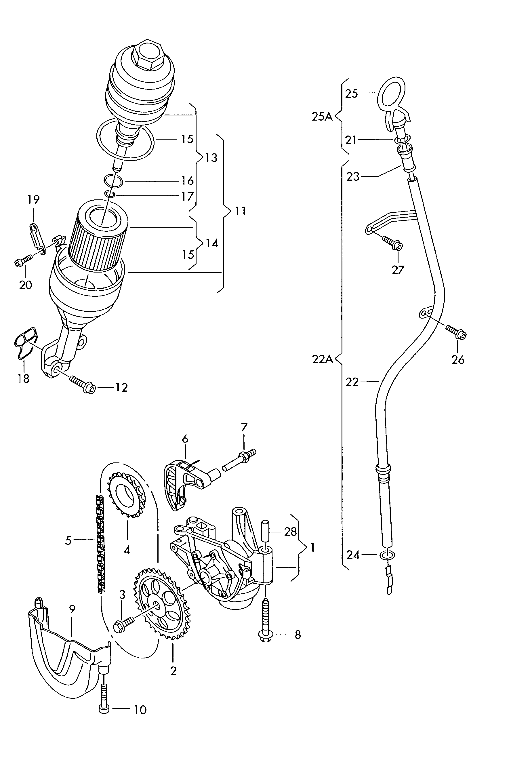 Seat 03E 109 507 AA - Zatezač, pogonski lanac parts5.com