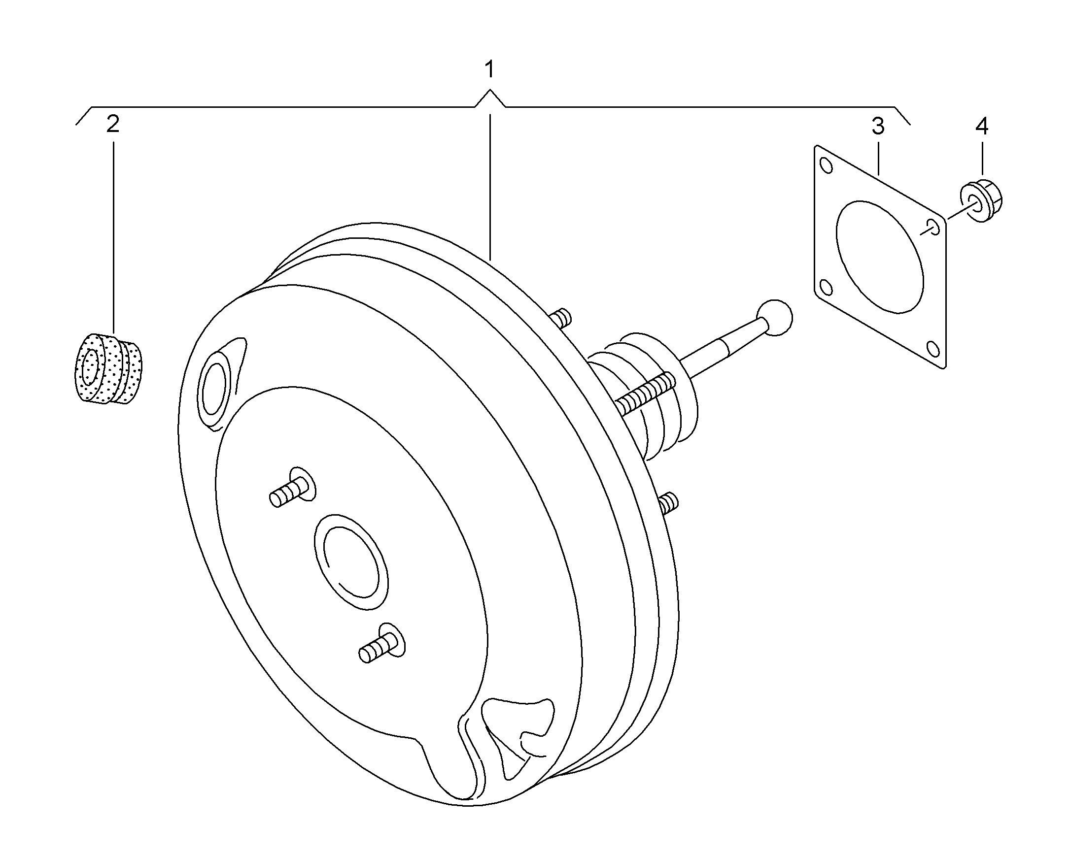 VAG 6Q0 612 161 - Усилитель тормозного привода parts5.com