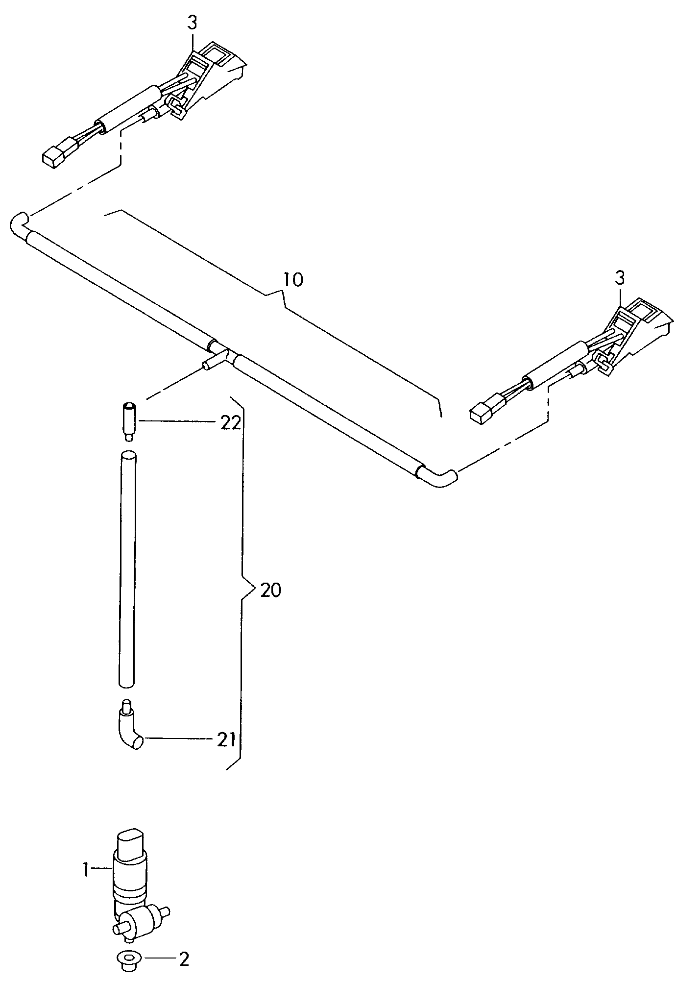 VAG 1J6.955.651 - Water Pump, window cleaning parts5.com