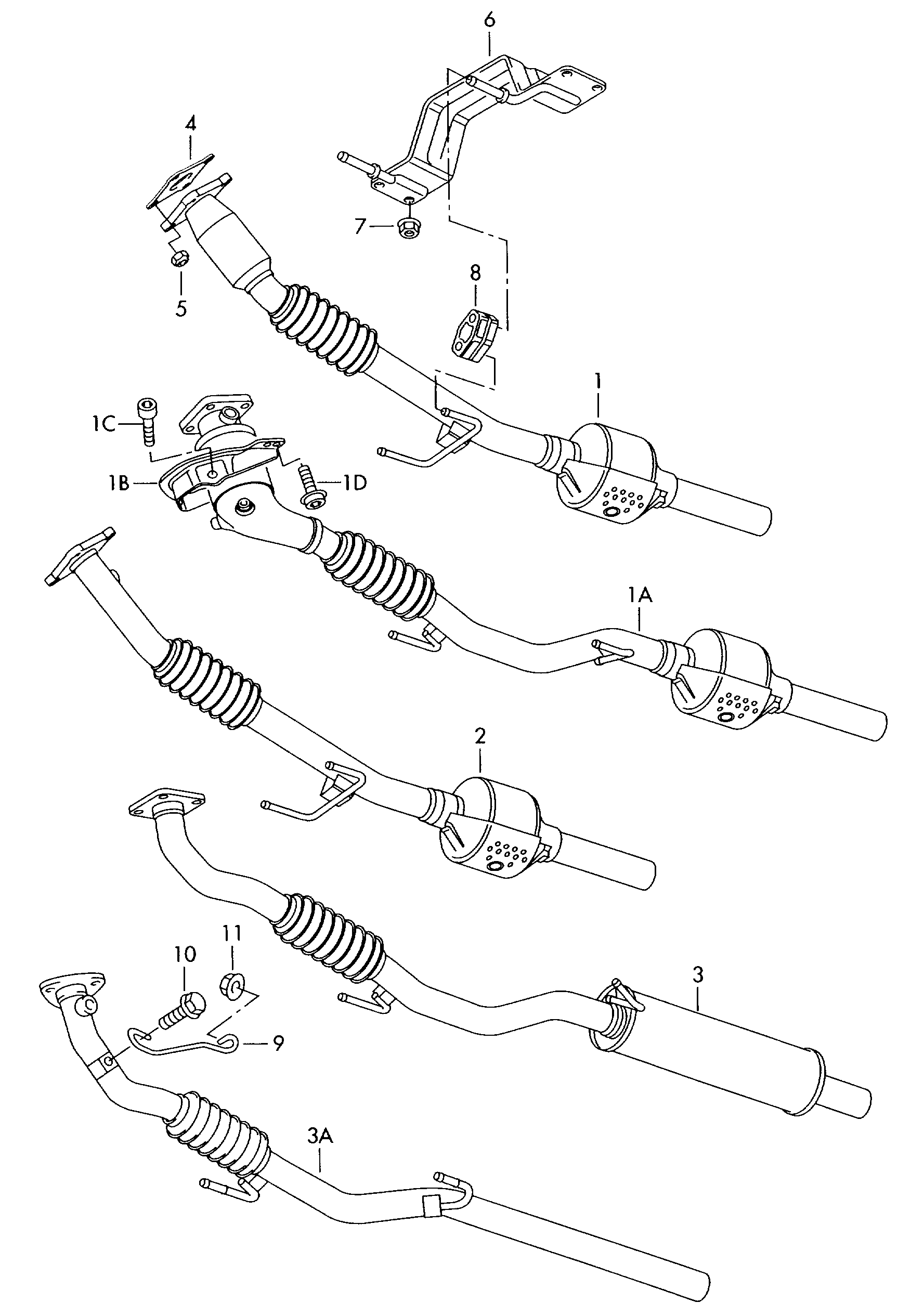 AUDI N90 886 601 - Nakrętka, kolektor wydechowy parts5.com