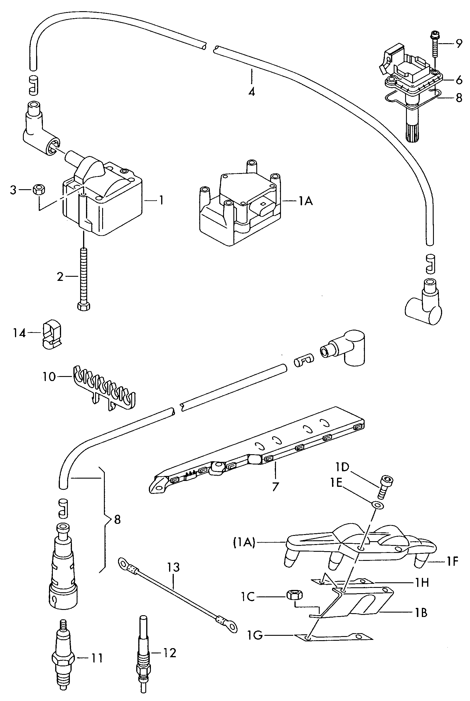 VW 101000060AA - Zapaľovacia sviečka parts5.com