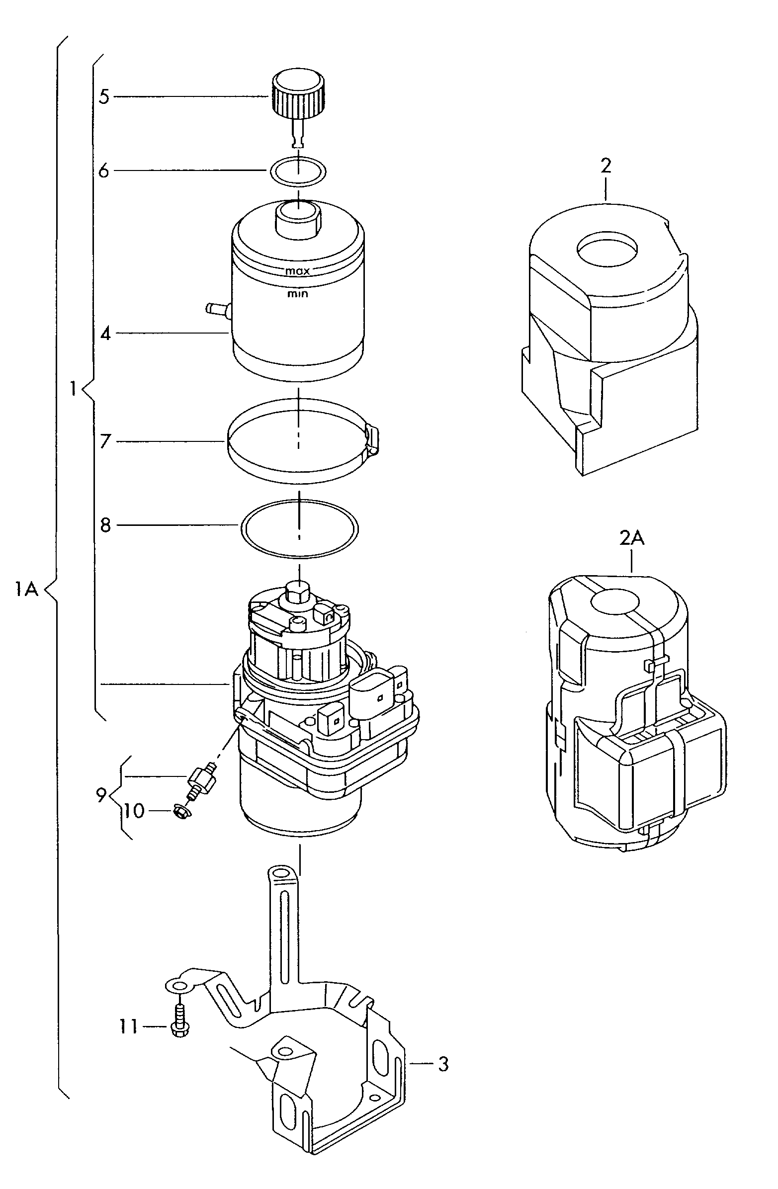 VAG 6R0 423 371 - Vyrovnávací nádrž, Hydraulický olej - servořízení parts5.com