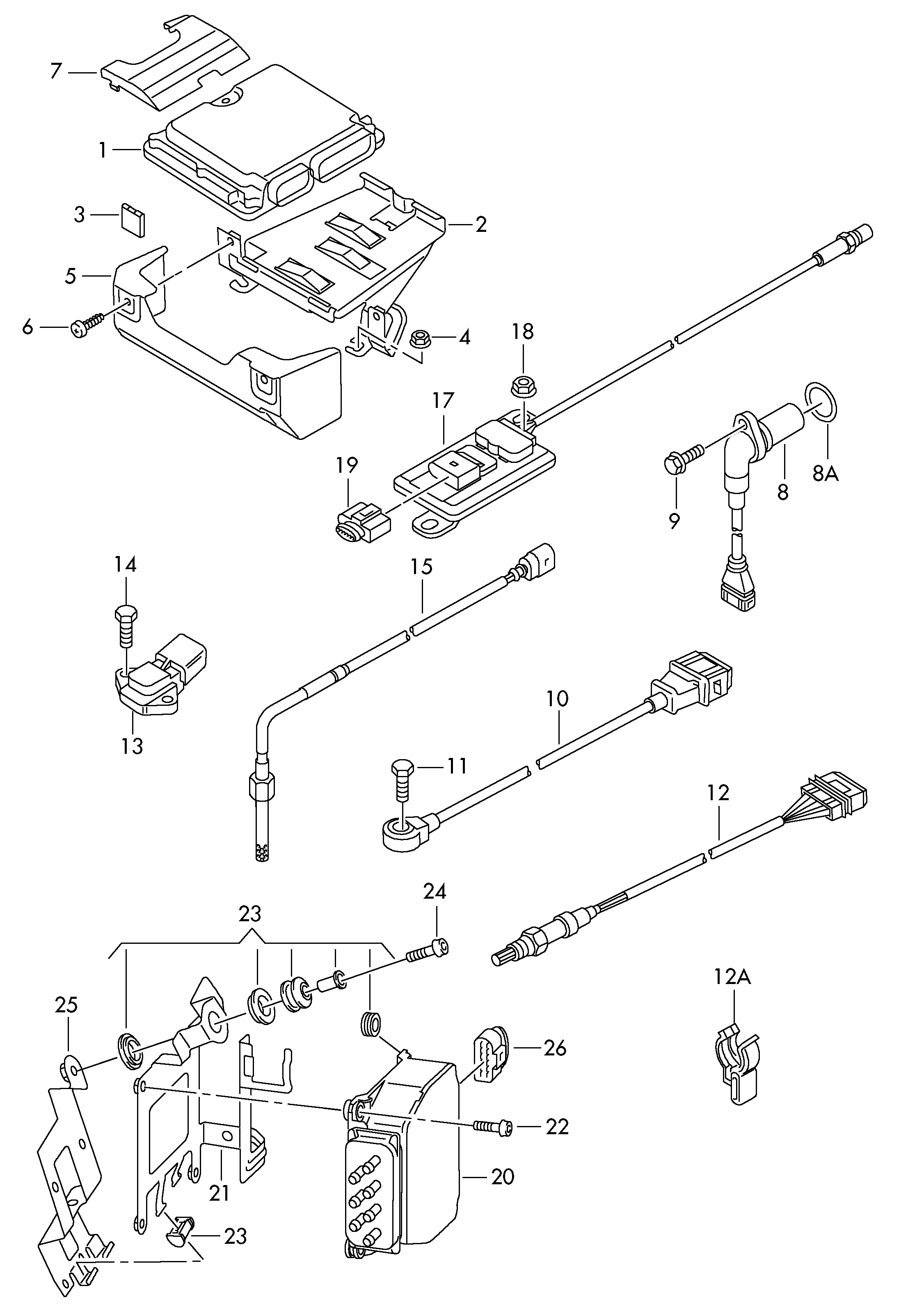 VW 03G906051E - Senzor, presiune galerie admisie parts5.com