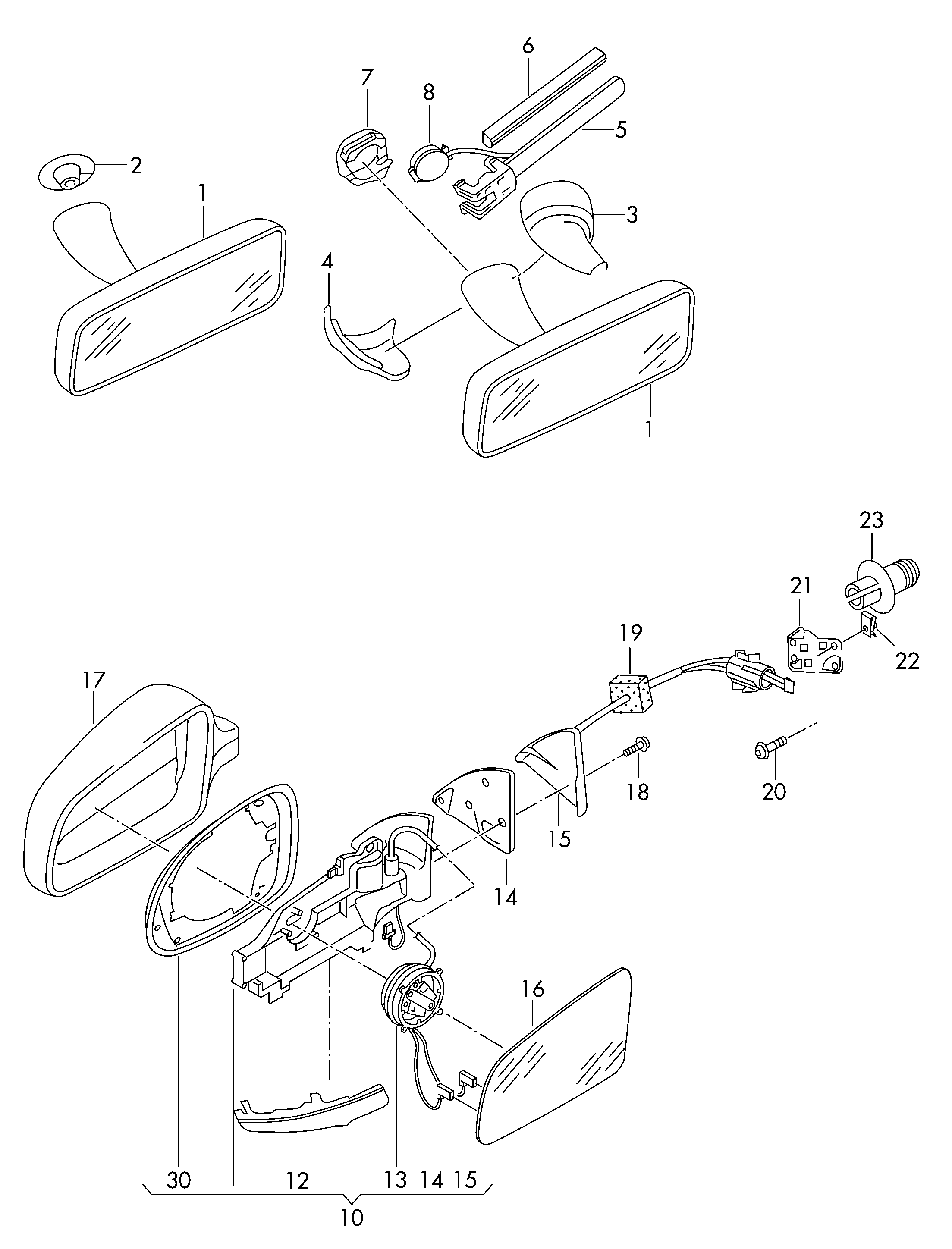 VW 5N0857521B - Outside Mirror parts5.com