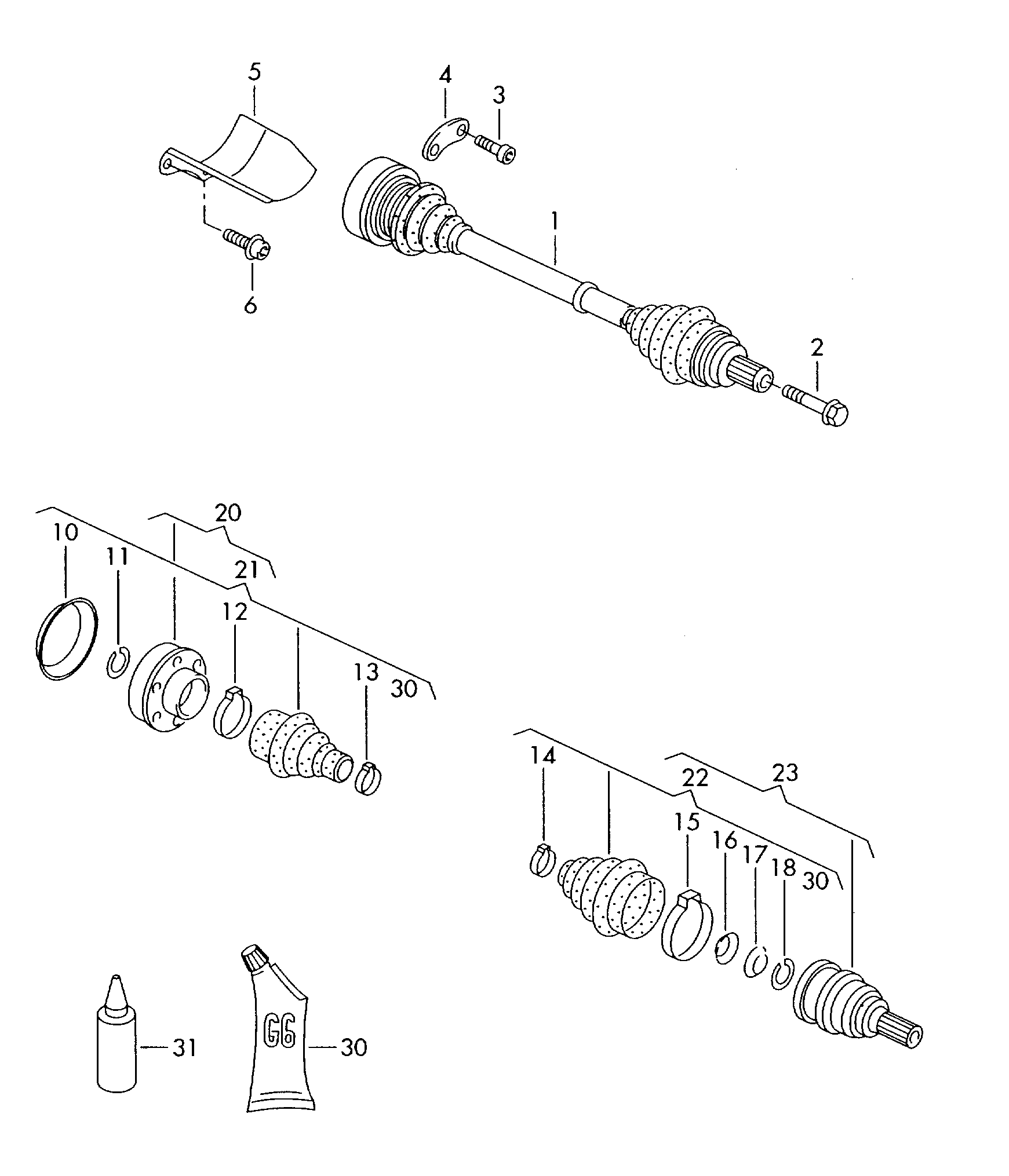 Skoda 1K0 498 203 A - Bellow, drive shaft parts5.com