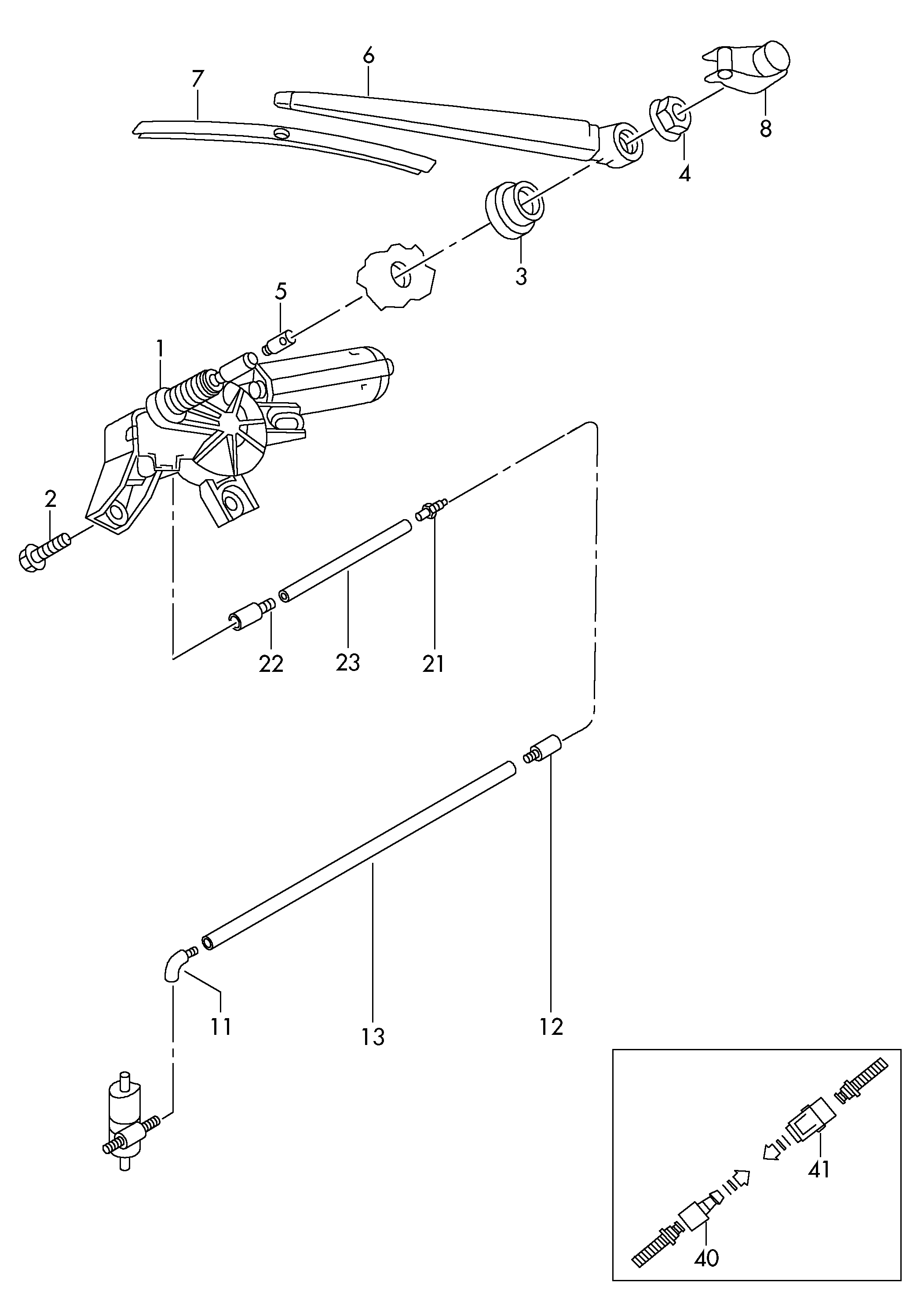 VAG 5L6 955 425 - Set stergatoare, curatare parbriz parts5.com