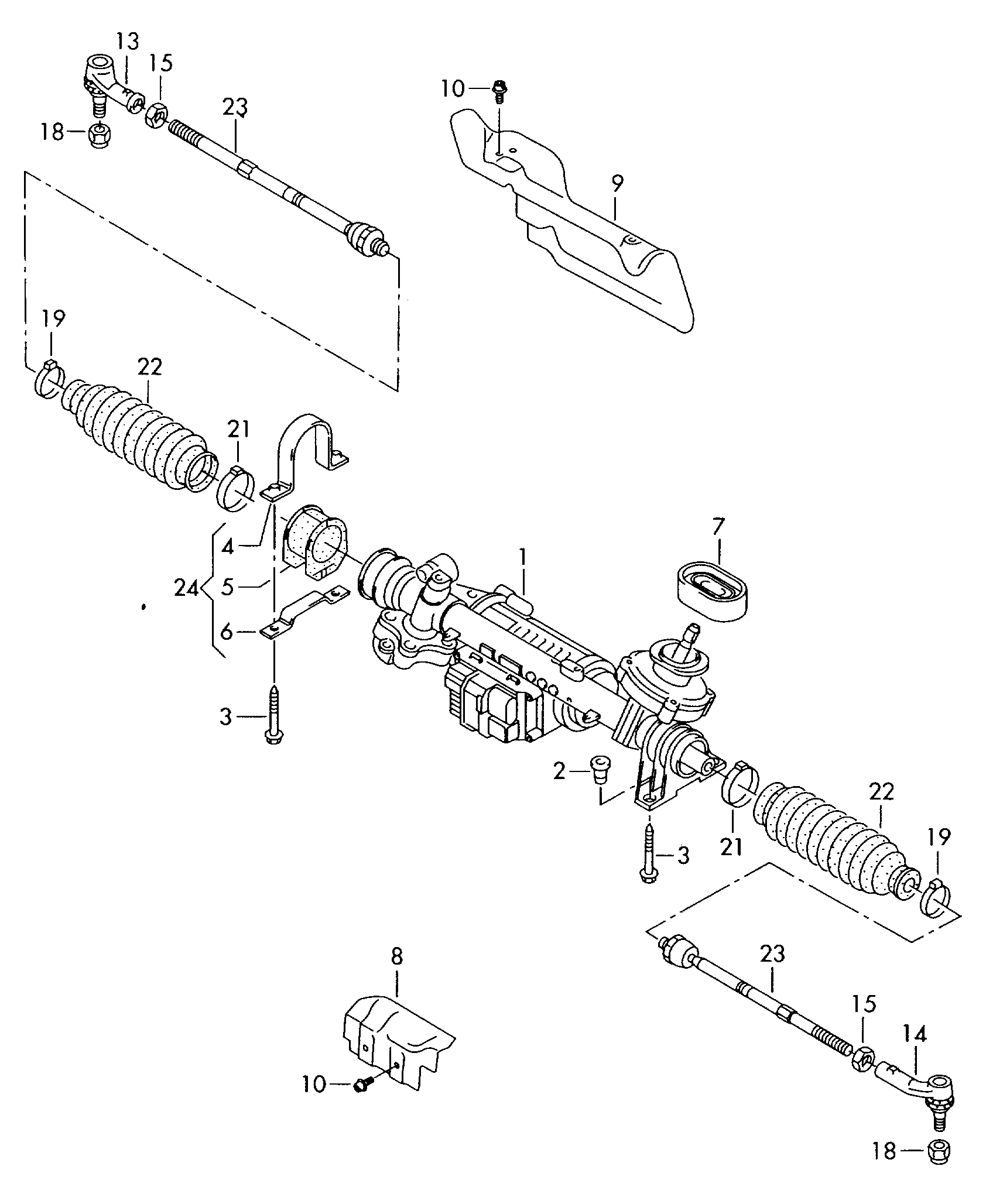 VW (FAW) 1K0 423 810 A - Poprečna spona parts5.com